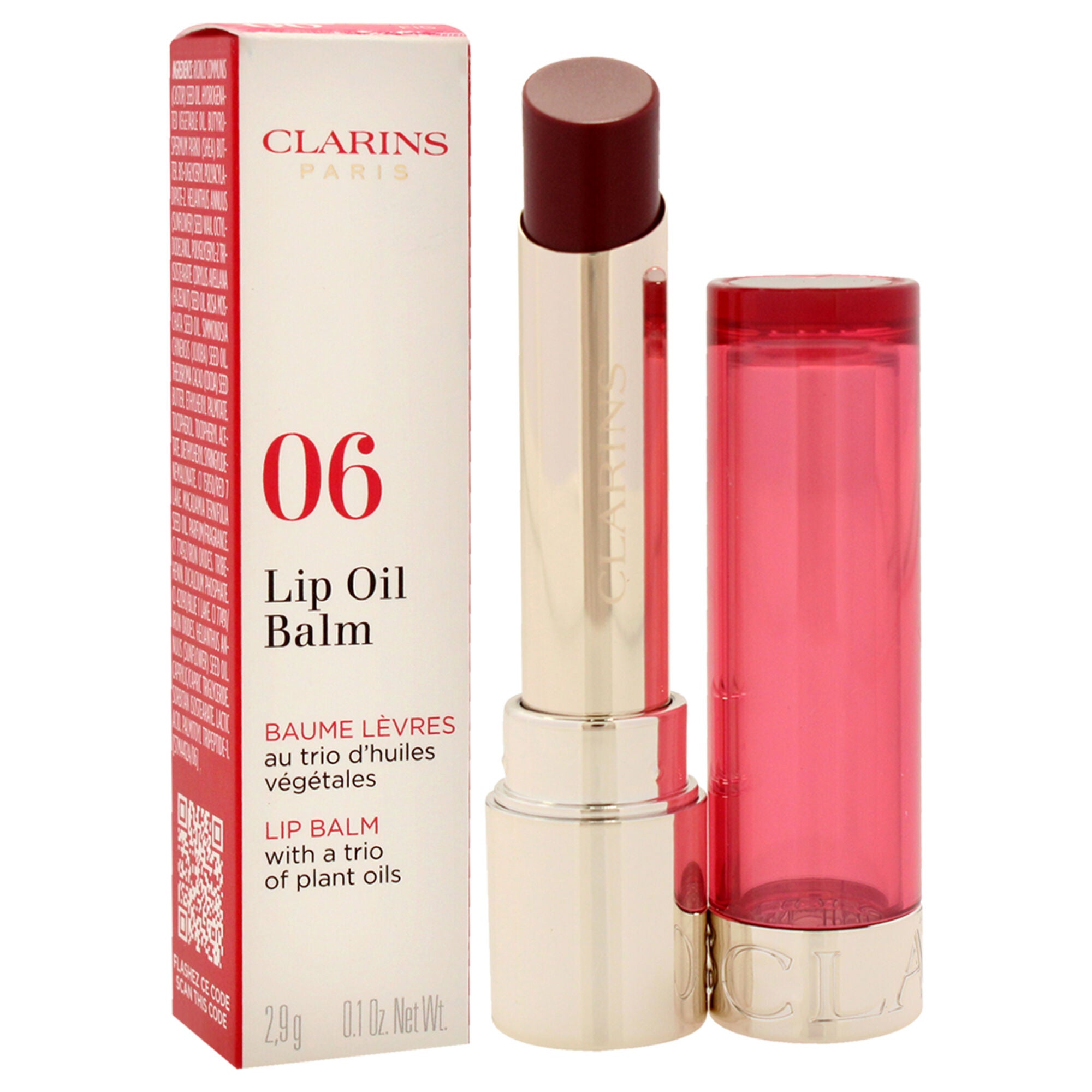 Lip Oil Balm - 06 Fig by Clarins for Women - 0.1 oz Lip Balm, See Description, alternate image number 2