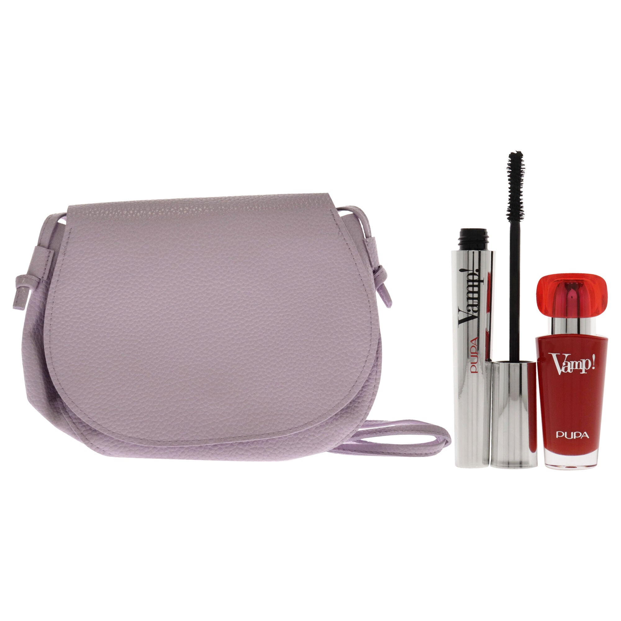 Vamp! Mascara and Lipstick Kit by Pupa Milano for Women - 3 Pc 0.32oz Mascara - 100 Extra Black, 0.123oz Lipstick - 303 Iconic Red, Postina Bag, , alternate image number 4