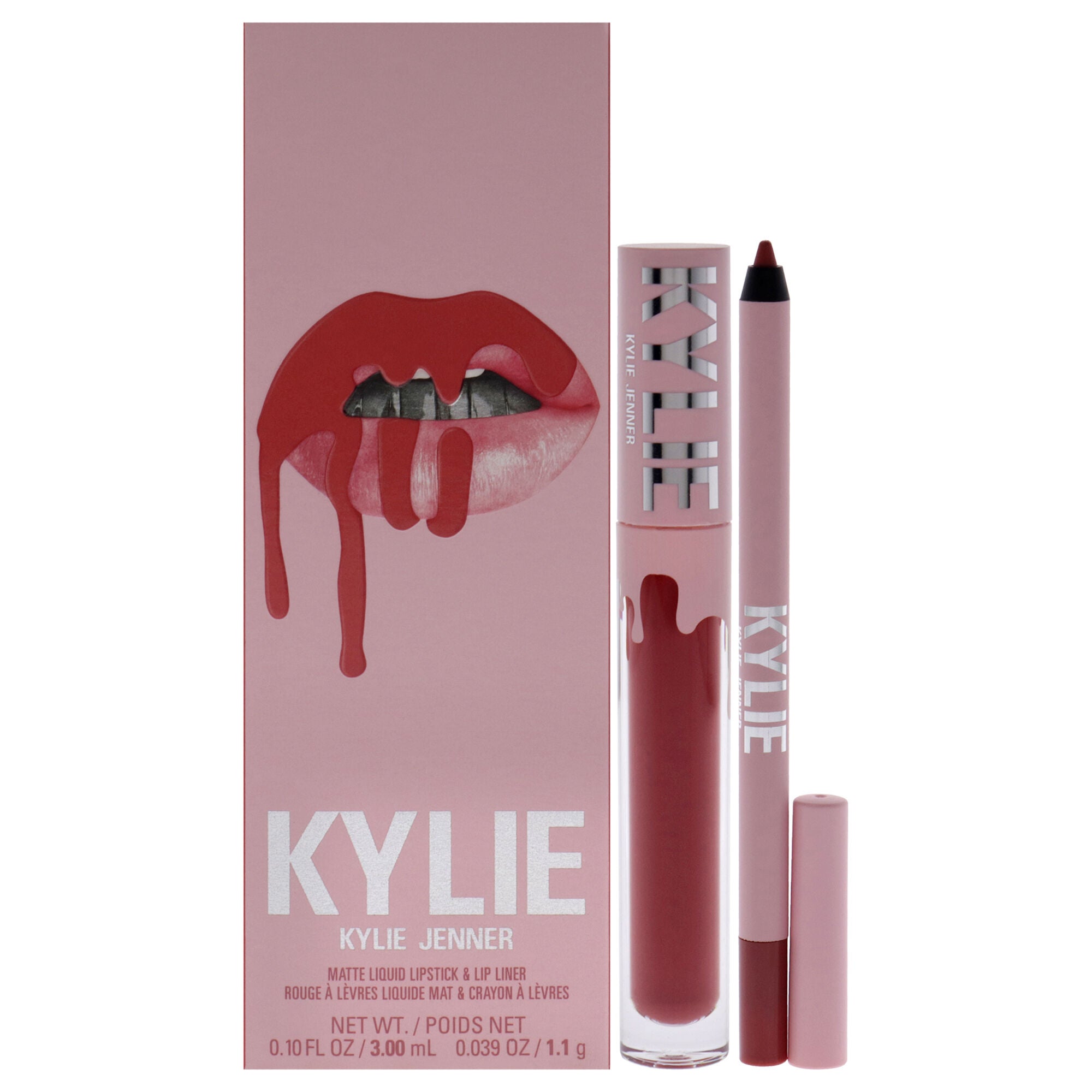 Matte Lip Kit - 500 Kristen by Kylie Cosmetics for Women - 2 Pc 0.10oz Matte Liquid Lipstick, 0.039oz Lip Liner, , alternate image number 5