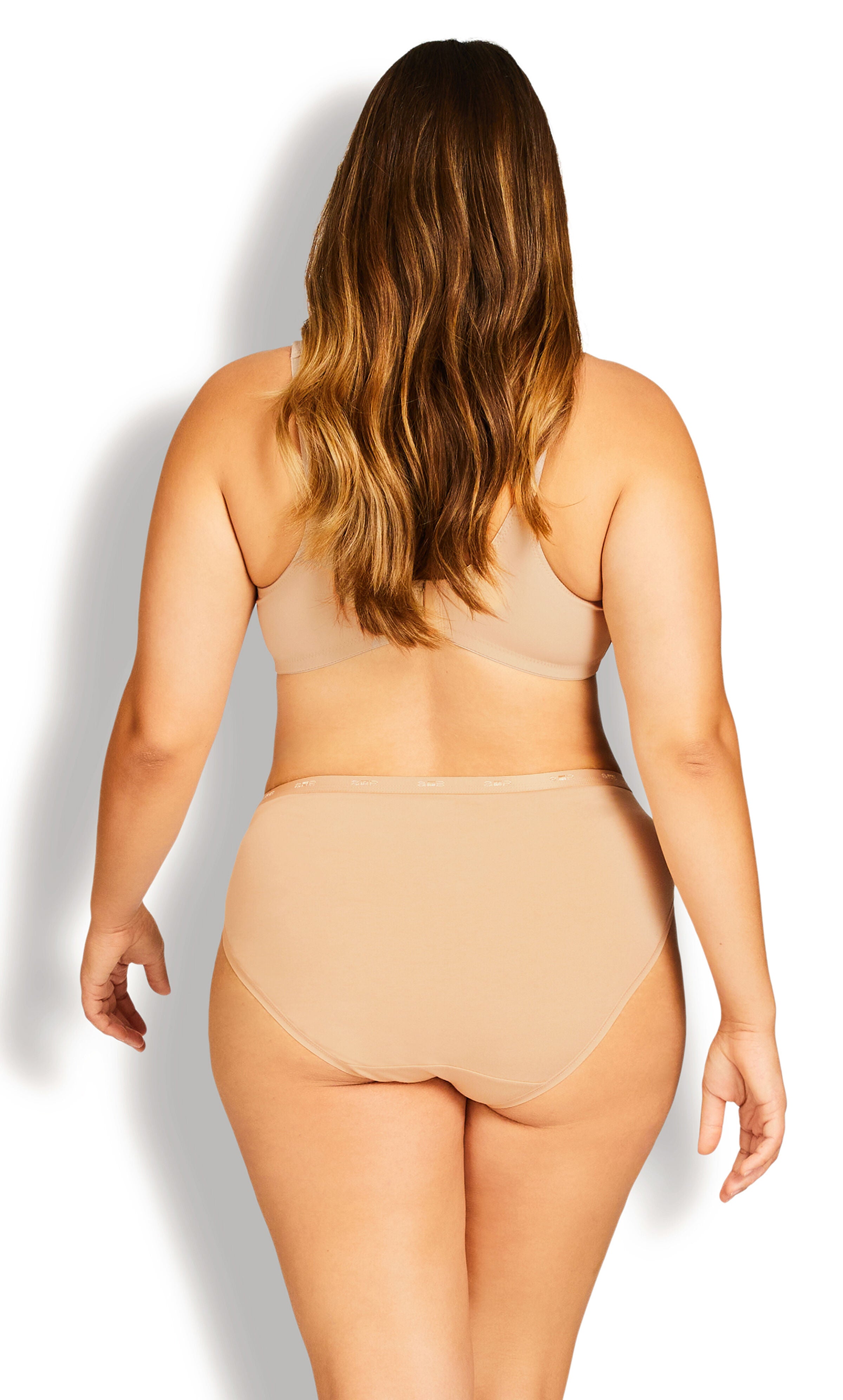 Basic Hi Cut Brief 3 Pack- beige, , alternate image number 1