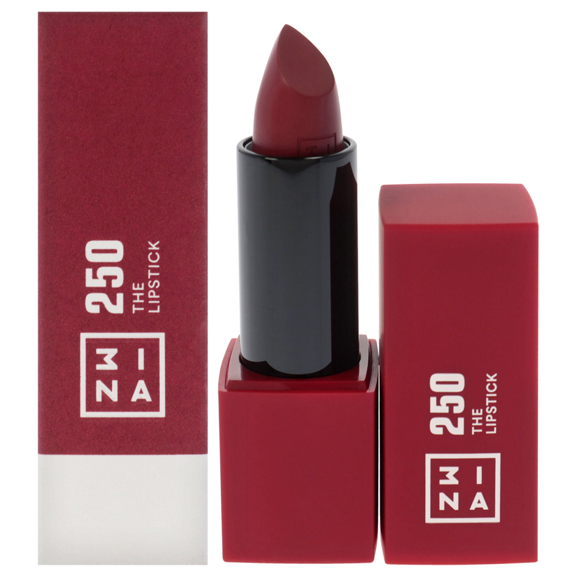 The Lipstick - 250 Warm Dark Red by 3INA for Women - 0.16 oz Lipstick, See Description, hi-res image number 0
