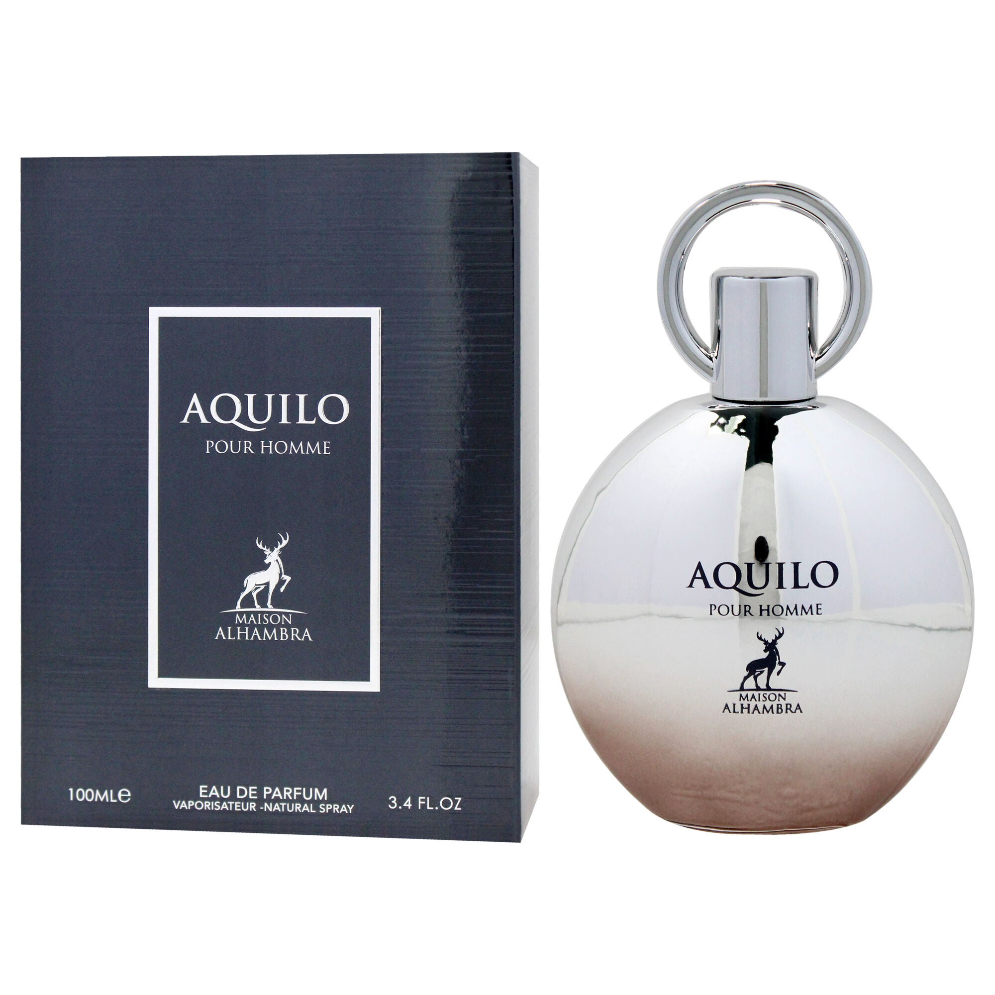 Aquilio by Maison Alhambra for Men - 3.4 oz EDP Spray, Clear, alternate image number 3