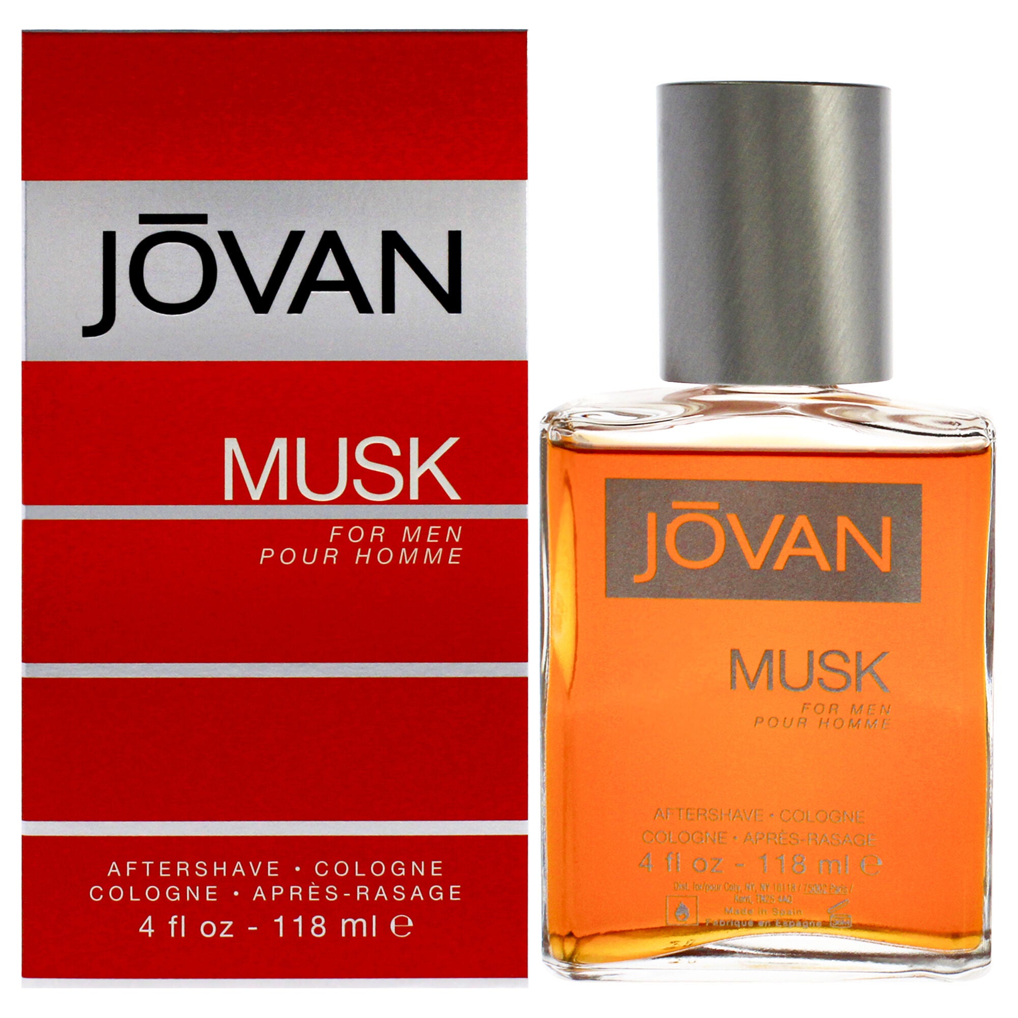 Jovan Musk by Jovan for Men - 4 oz After Shave Cologne, See Description, hi-res image number 0
