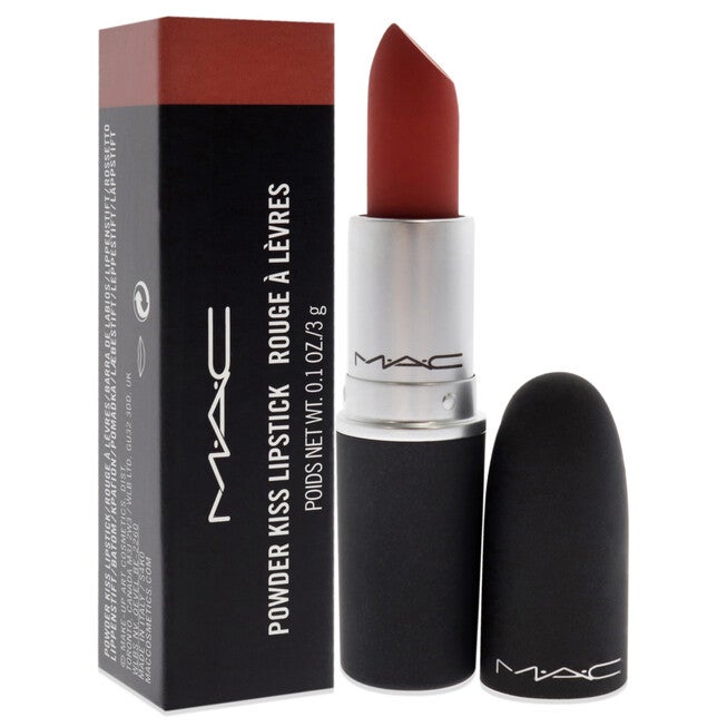 Powder Kiss Lipstick - 316 Devoted To Chili by MAC for Women - 0.1 oz Lipstick, See Description, alternate image number null