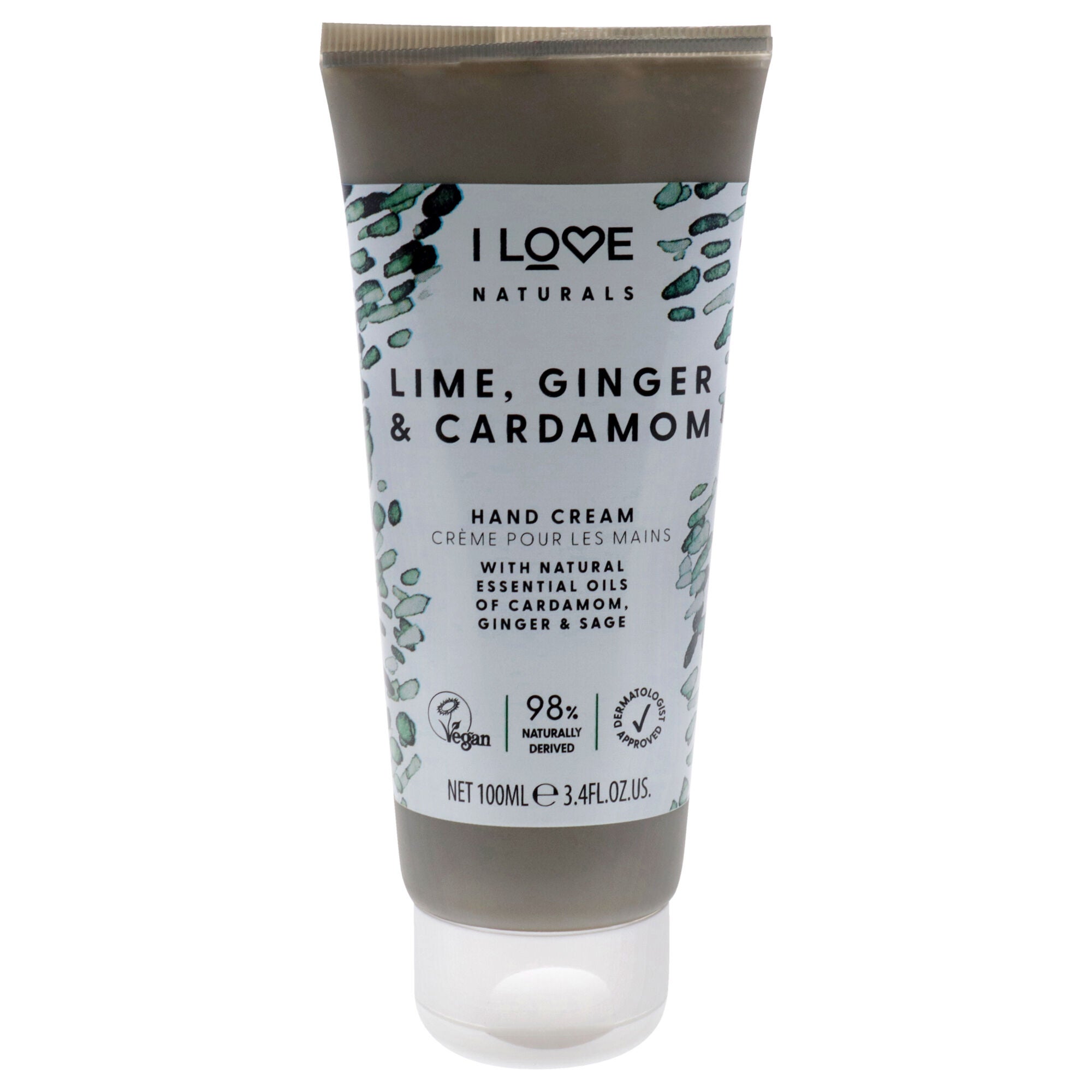 Naturals Hand Lotion - Lime-Ginger and Cardamon by I Love Cosmetics for Women - 3.4 oz Cream, See Description, hi-res image number 0