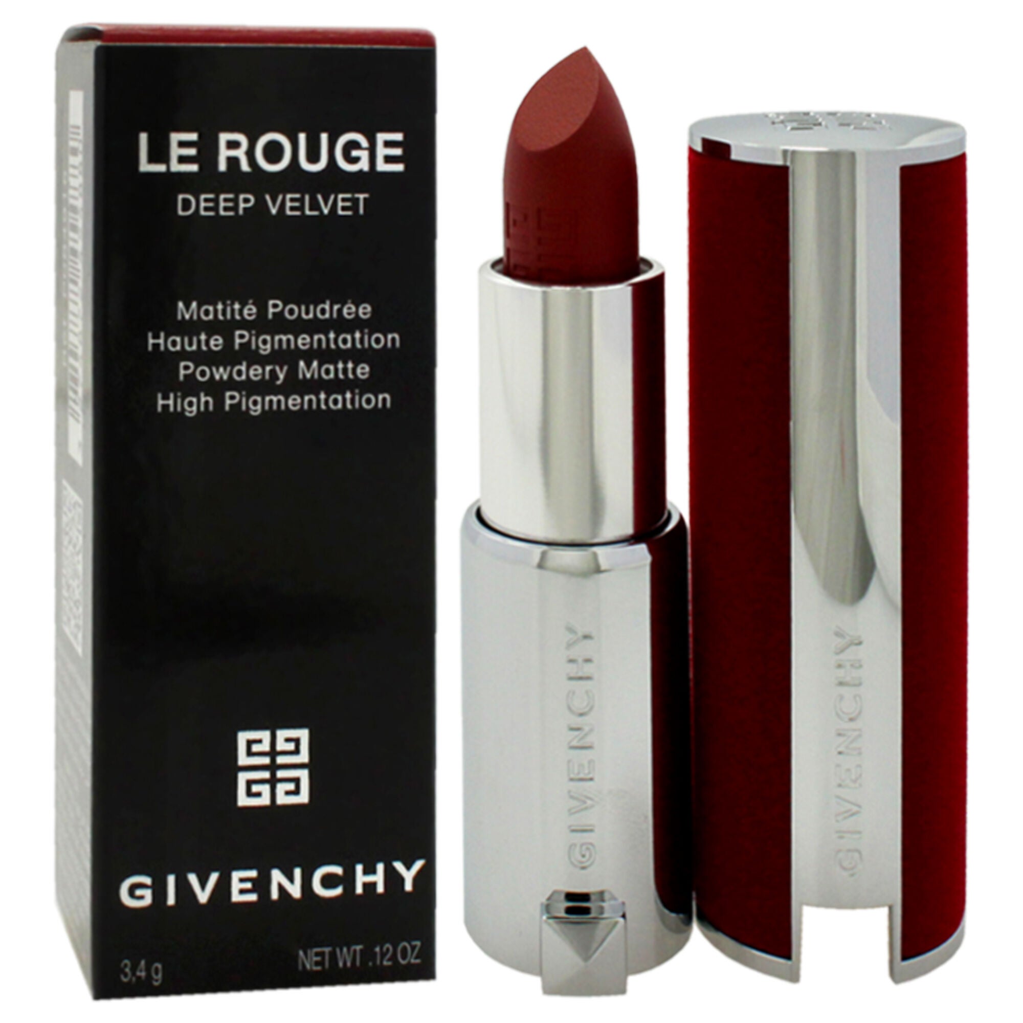 Le Rouge Deep Velvet Matte Lipstick - 28 Rose Fume by Givenchy for Women - 0.12 oz Lipstick, Brown, alternate image number 2