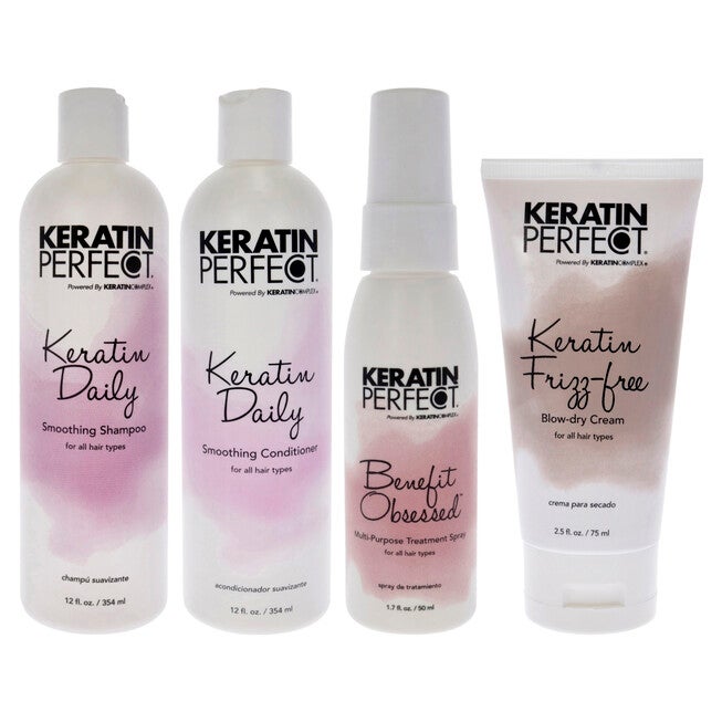 Keratin Daily Kit by Keratin Perfect for Unisex - 4 Pc Kit, NA, hi-res image number null