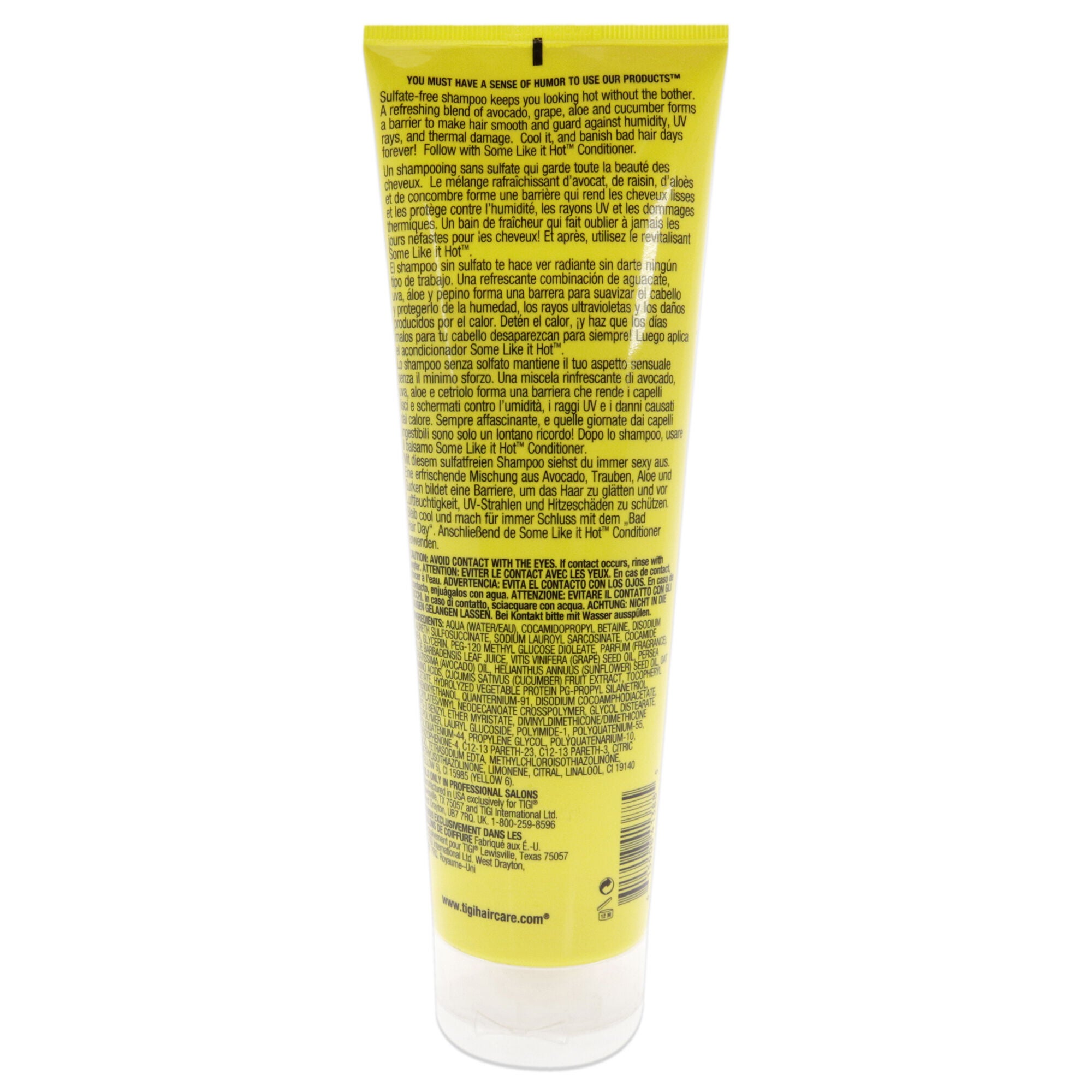 Bed Head Some Like It Hot Shampoo by TIGI for Unisex - 8.45 oz Shampoo, See Description, alternate image number 1