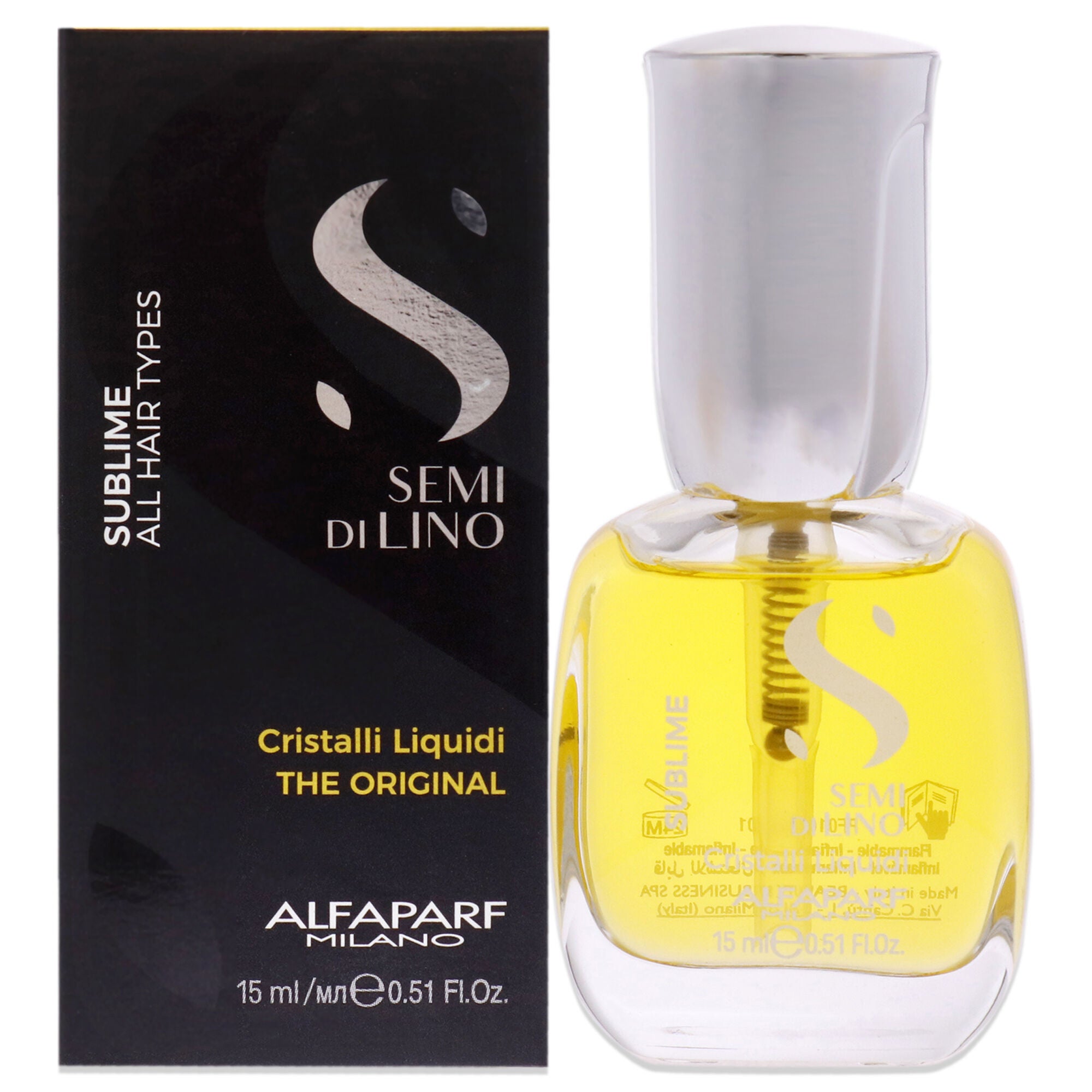Sublime Cristalli Liquidi The Original by Alfaparf Milano for Unisex - 0.51 oz Serum, See Description, hi-res image number 0