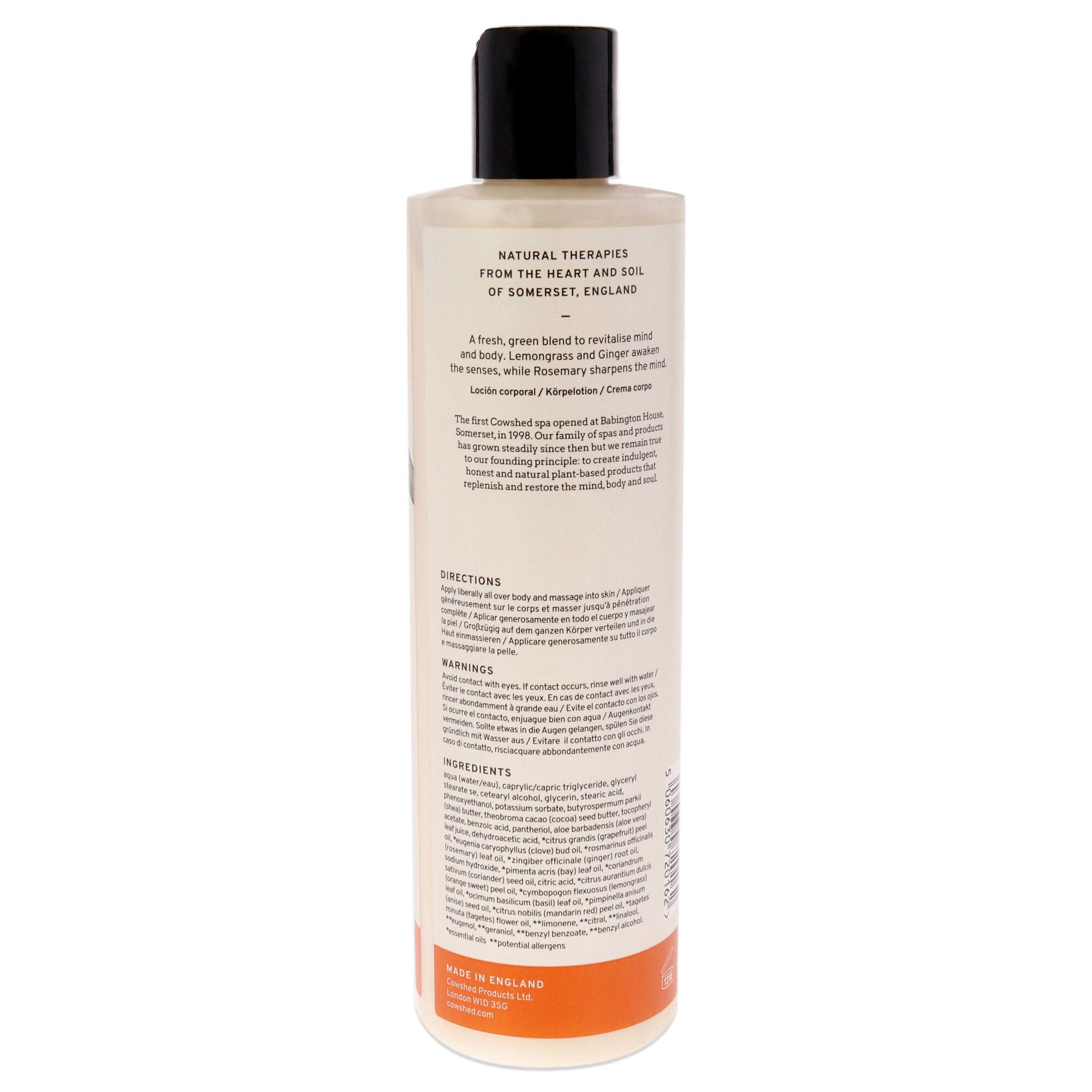Active Invigorating Body Lotion by Cowshed for Unisex - 10.14 oz Body Lotion, See Description, alternate image number 2