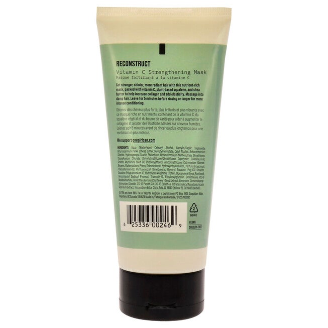 Reconstruct Vitamin C Strengthening Mask by AG Hair Cosmetics for Unisex - 6 oz Mask, See Description, alternate image number 2