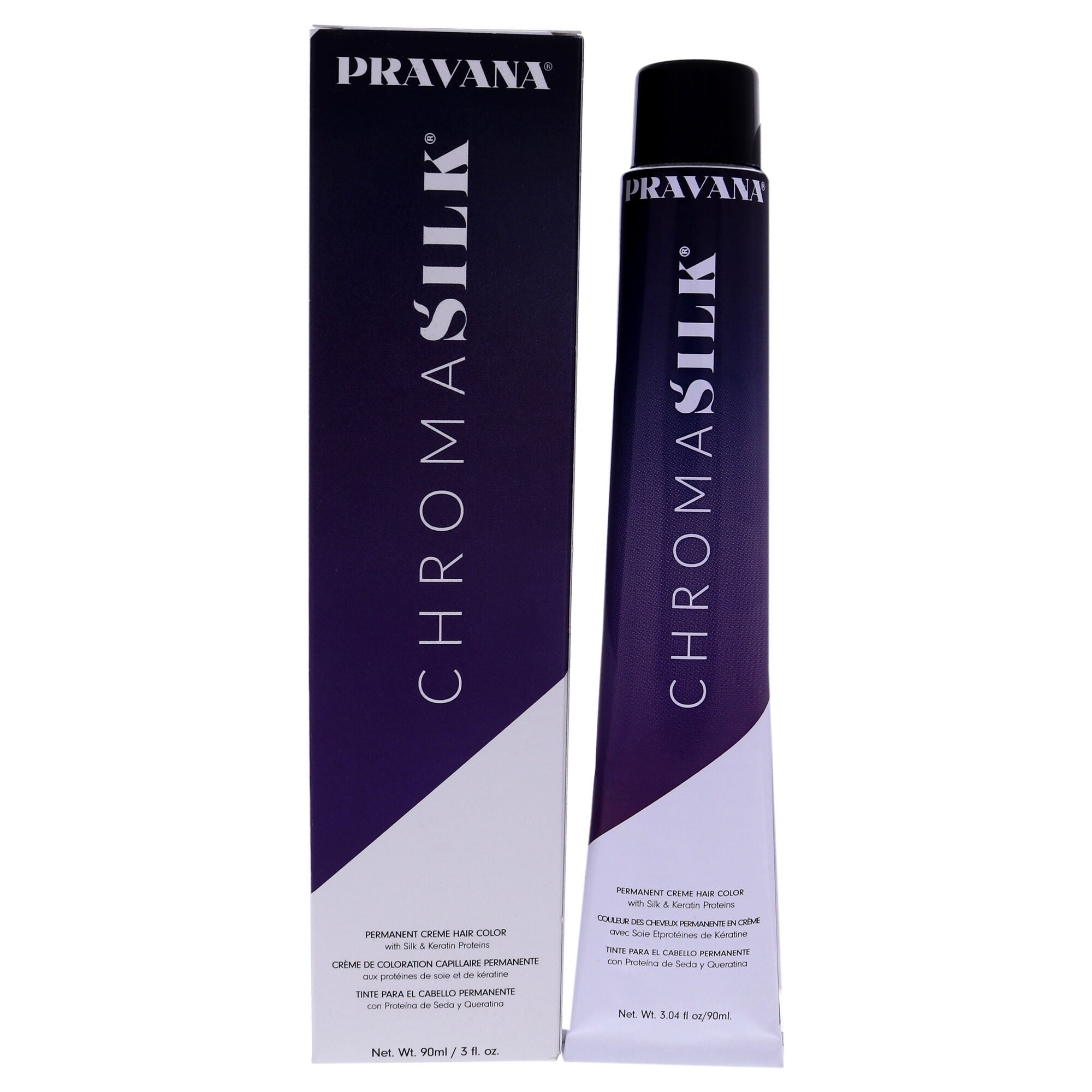ChromaSilk Creme Hair Color - 5.66 Light Intense Red Brown by Pravana for Unisex - 3 oz Hair Color, See Description, hi-res image number 0