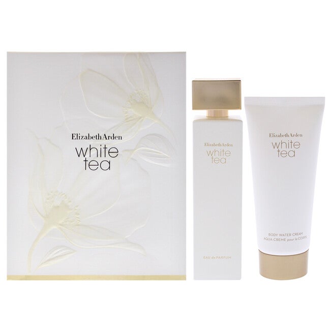White Tea by Elizabeth Arden for Women - 2 Pc Gift Set 3.3oz EDP Spray, 3.3oz Body Water Cream, See Description, hi-res image number 0