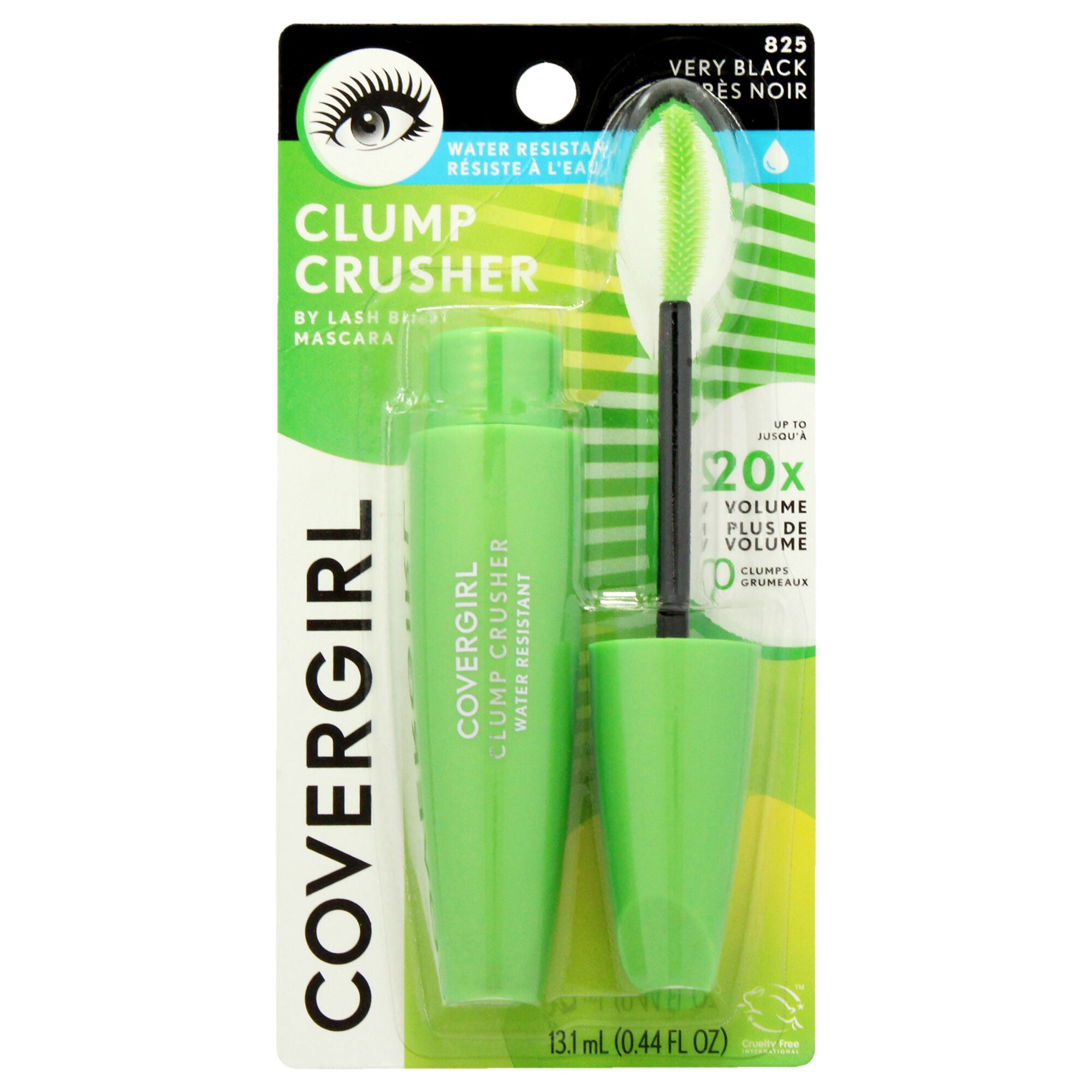 Clump Crusher Water Resistant Mascara - 825 Very Black by CoverGirl for Women - 0.44 oz Mascara, See Description, hi-res image number 0