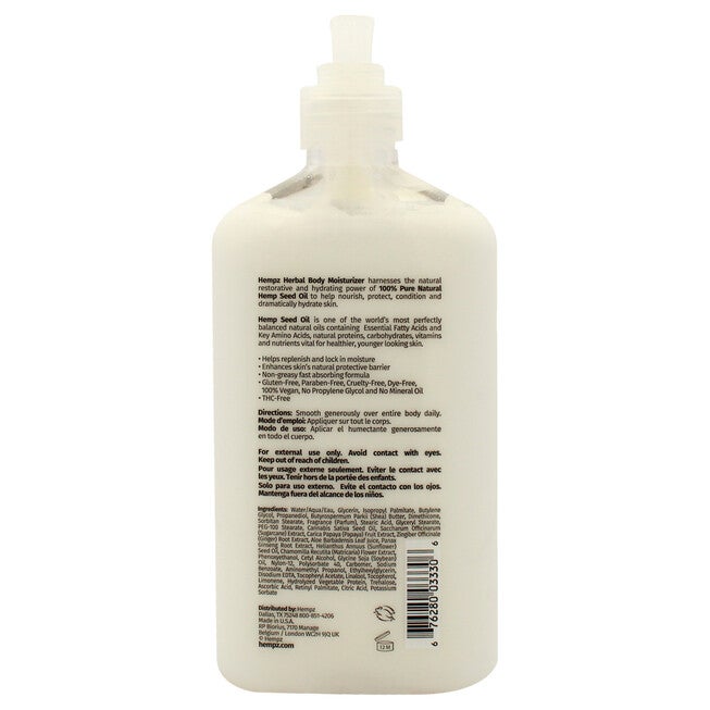 Sugarcane and Papaya Herbal Body by Hempz for Unisex - 17 oz Moisturizer, See Description, alternate image number 3