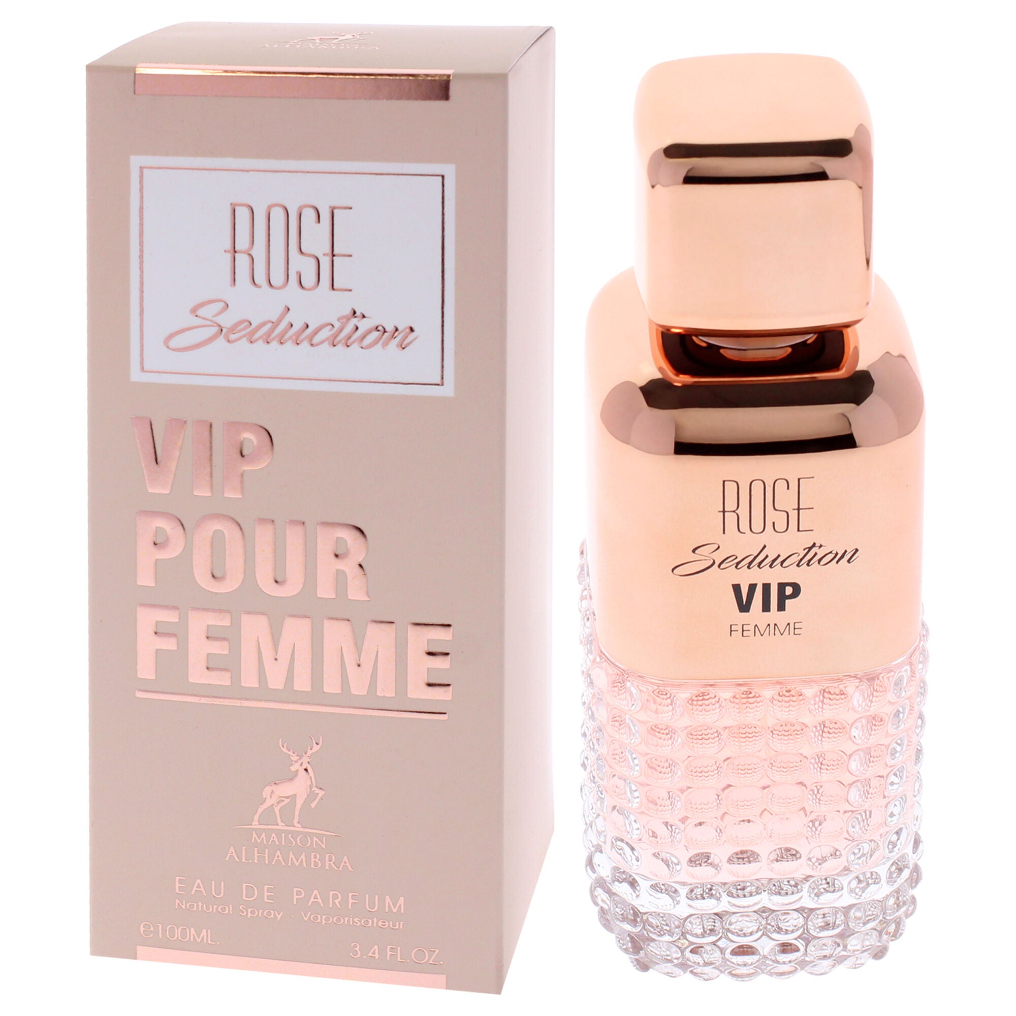 Rose Seduction Vip by Maison Alhambra for Women - 3.4 oz EDP Spray, See Description, alternate image number 3