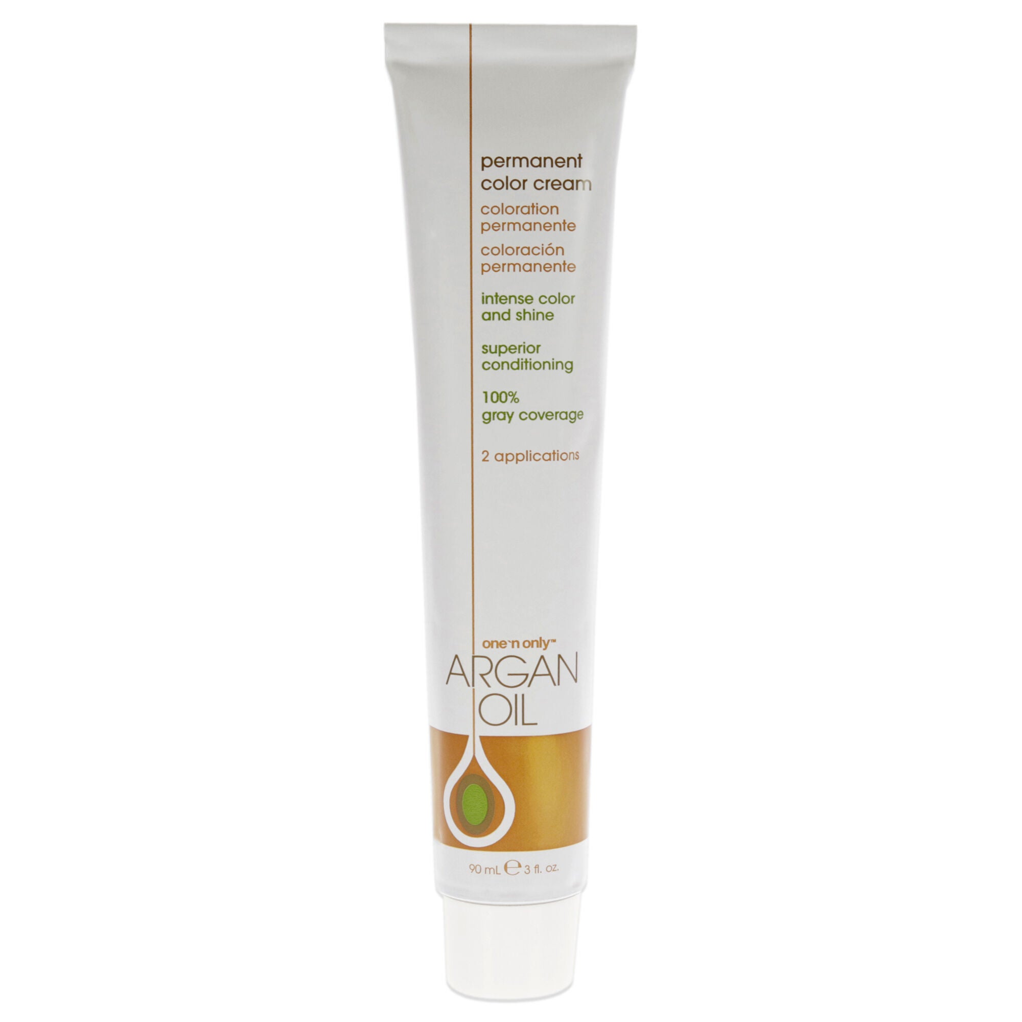 Argan Oil Permanent Color Cream - 7NN Rich Natural Medium Blonde by One n Only for Unisex - 3 oz Hair Color, See Description, alternate image number 1