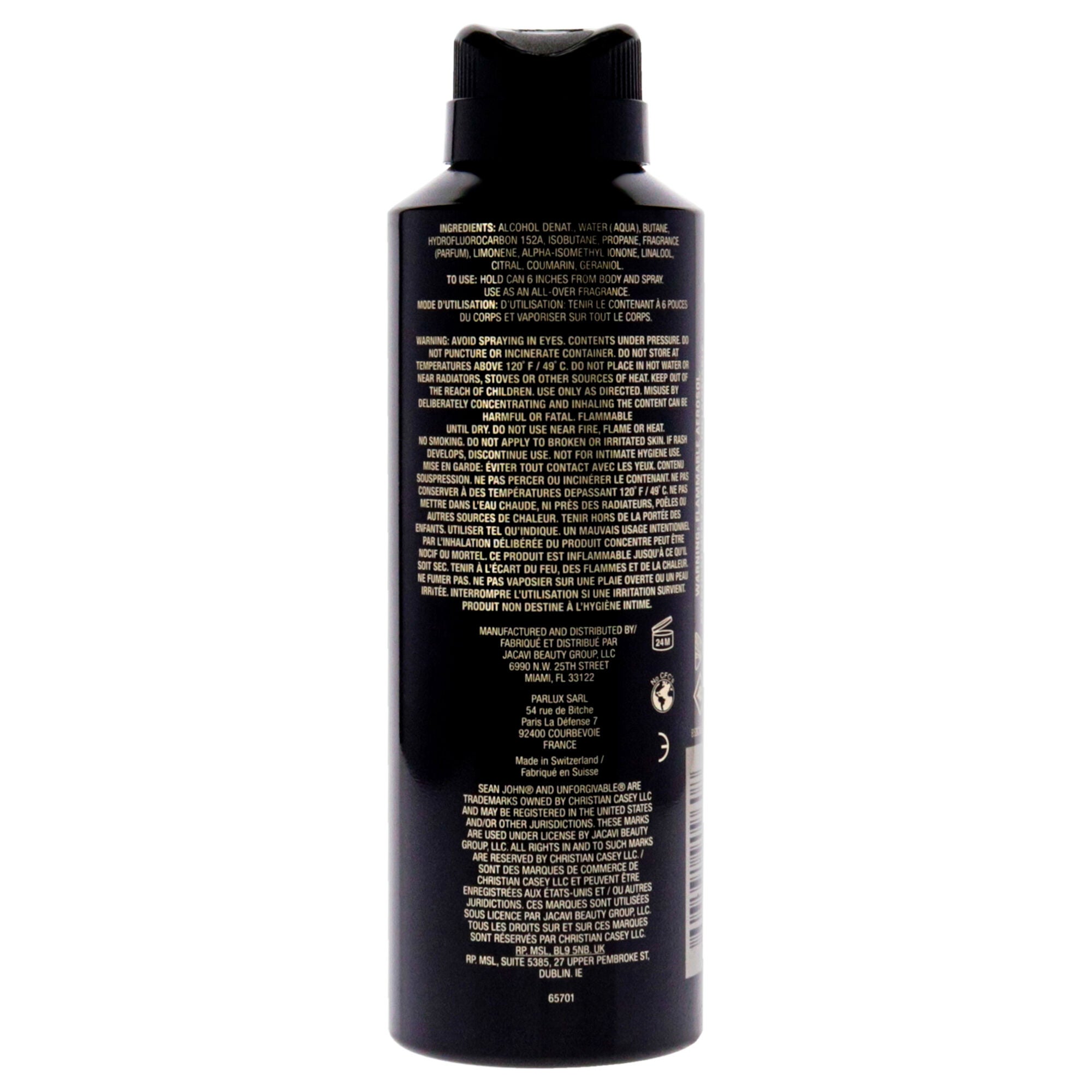 Unforgivable by Sean John for Men - 6 oz Body Spray, , alternate image number 3