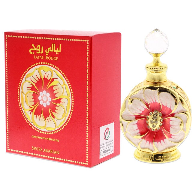 Layali Rouge by Swiss Arabian for Women - 0.5 oz Parfum Oil, , alternate image number 8