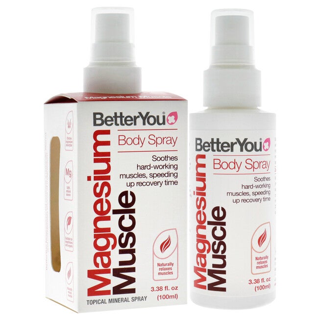 Magnesium Muscle Body Spray by BetterYou for Unisex - 3.38 oz Body Spray, NA, alternate image number null