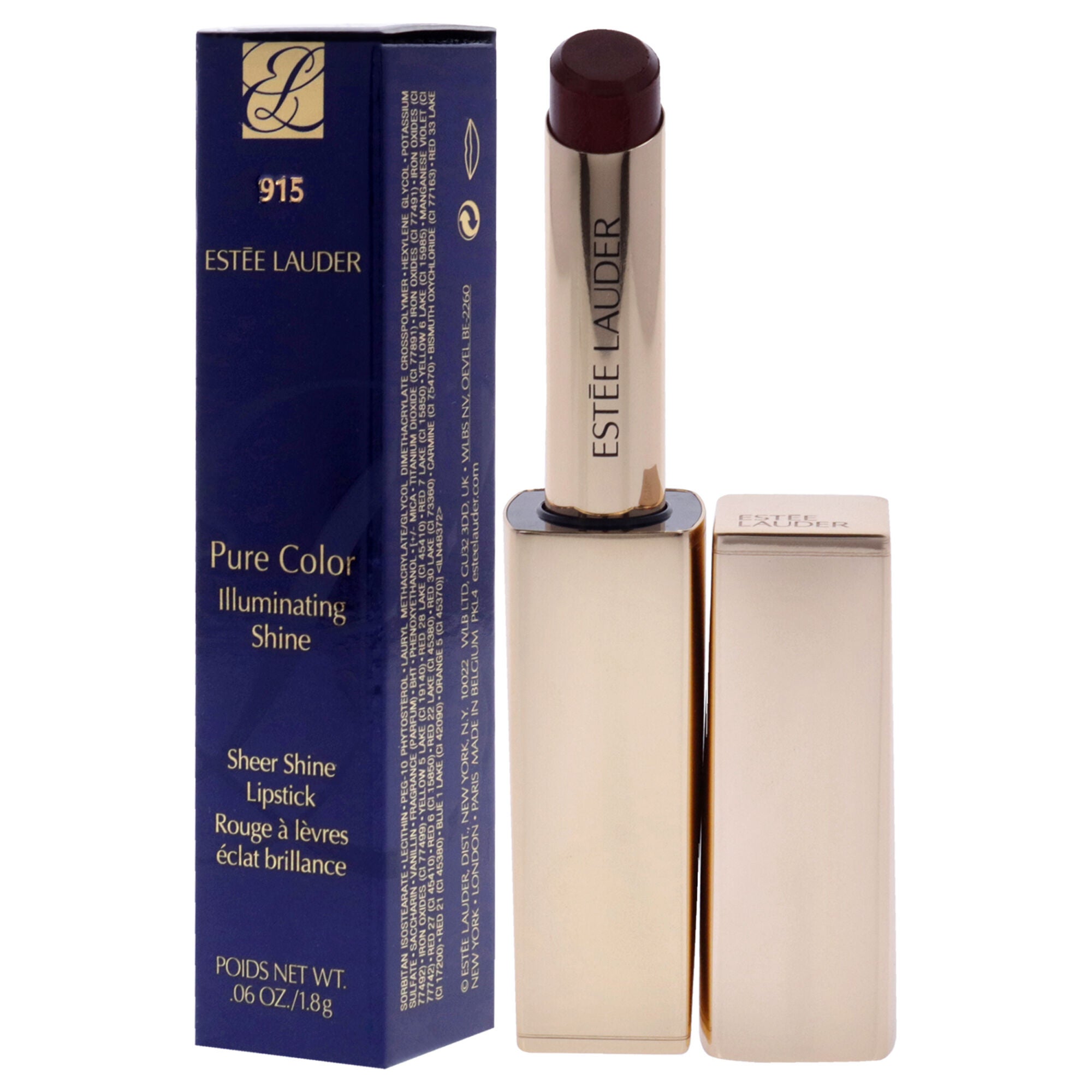 Pure Color Illuminating Shine Lipstick - 915 Royalty by Estee Lauder for Women - 0.06 oz Lipstick, See Description, alternate image number 3