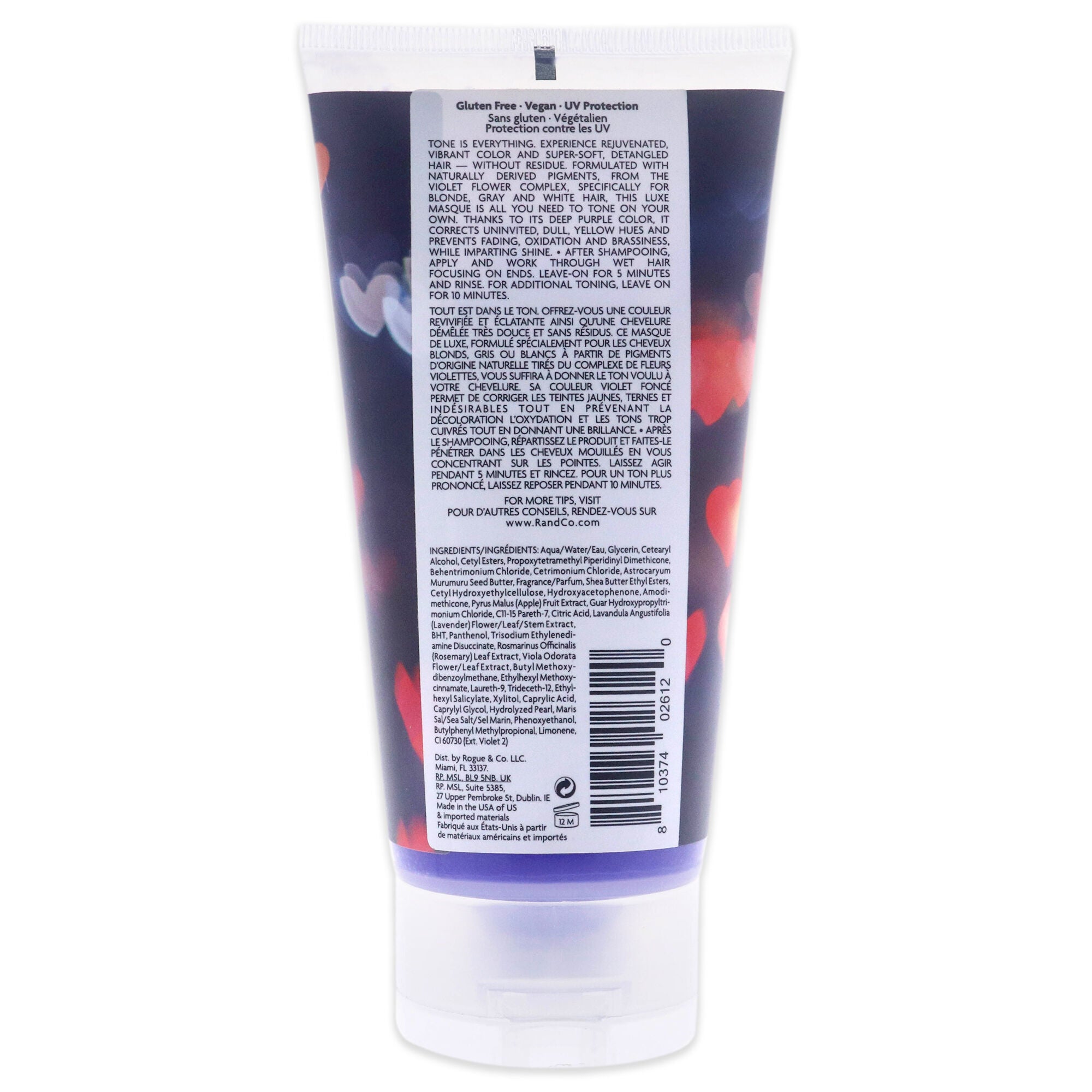 Sunset Blvd Blonde Toning Masque by R+Co for Unisex - 5 oz Masque, , alternate image number 3