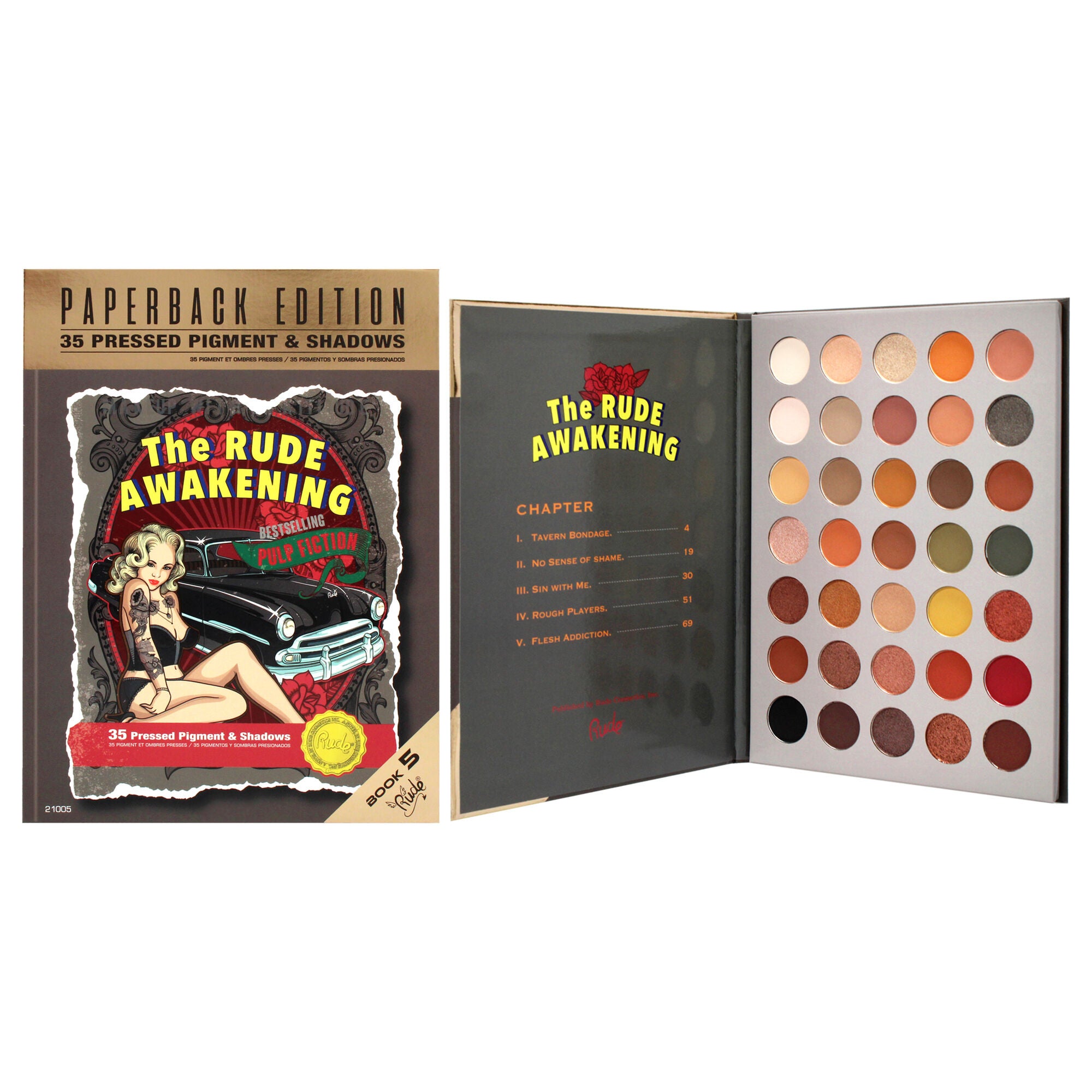 The Rude Awakening Eyeshadow Palette - Paperback Edition by Rude ...