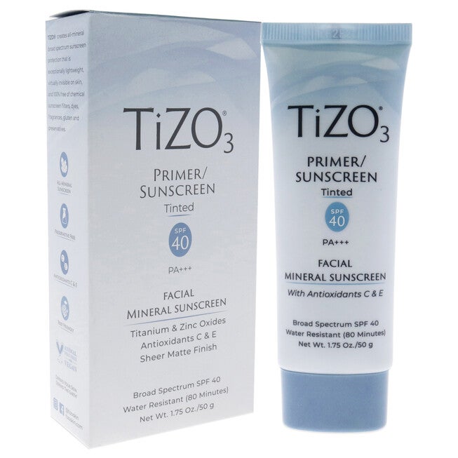 Tizo3 Facial Primer Tinted SPF 40 by Tizo for Unisex - 1.75 oz Sunscreen, See Description, alternate image number 2