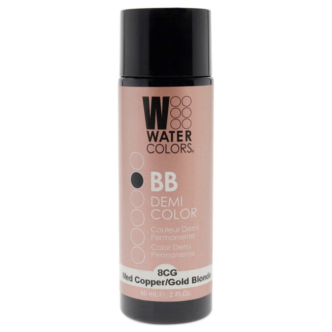 Watercolors BB Demi-Permanent Hair Color - 8CG Medium Copper Gold Blonde by Tressa for Unisex - 2 oz Hair Color, NA, hi-res image number null
