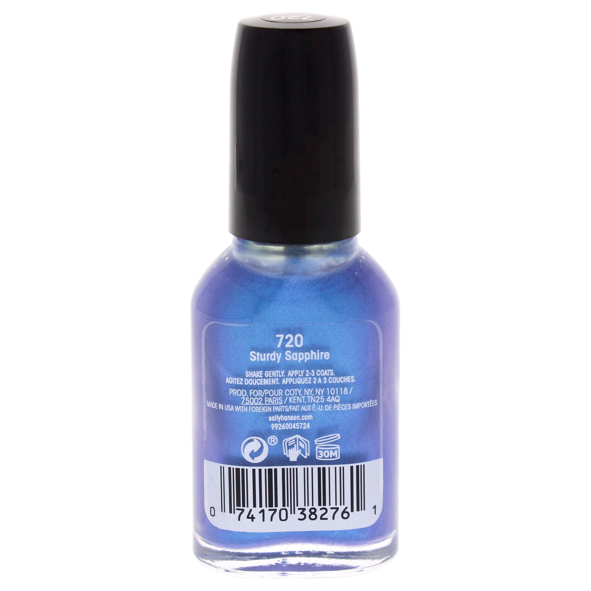 Hard As Nails - 720 Sturdy Sapphire by Sally Hansen for Women - 0.45 oz Nail Polish, See Description, alternate image number 2