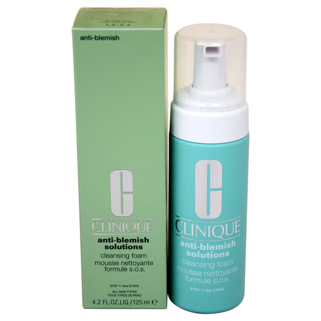 Anti-Blemish Solutions Cleansing Foam (All Skin Types) by Clinique for Unisex - 4.2 oz Cleansing Foam, , alternate image number null