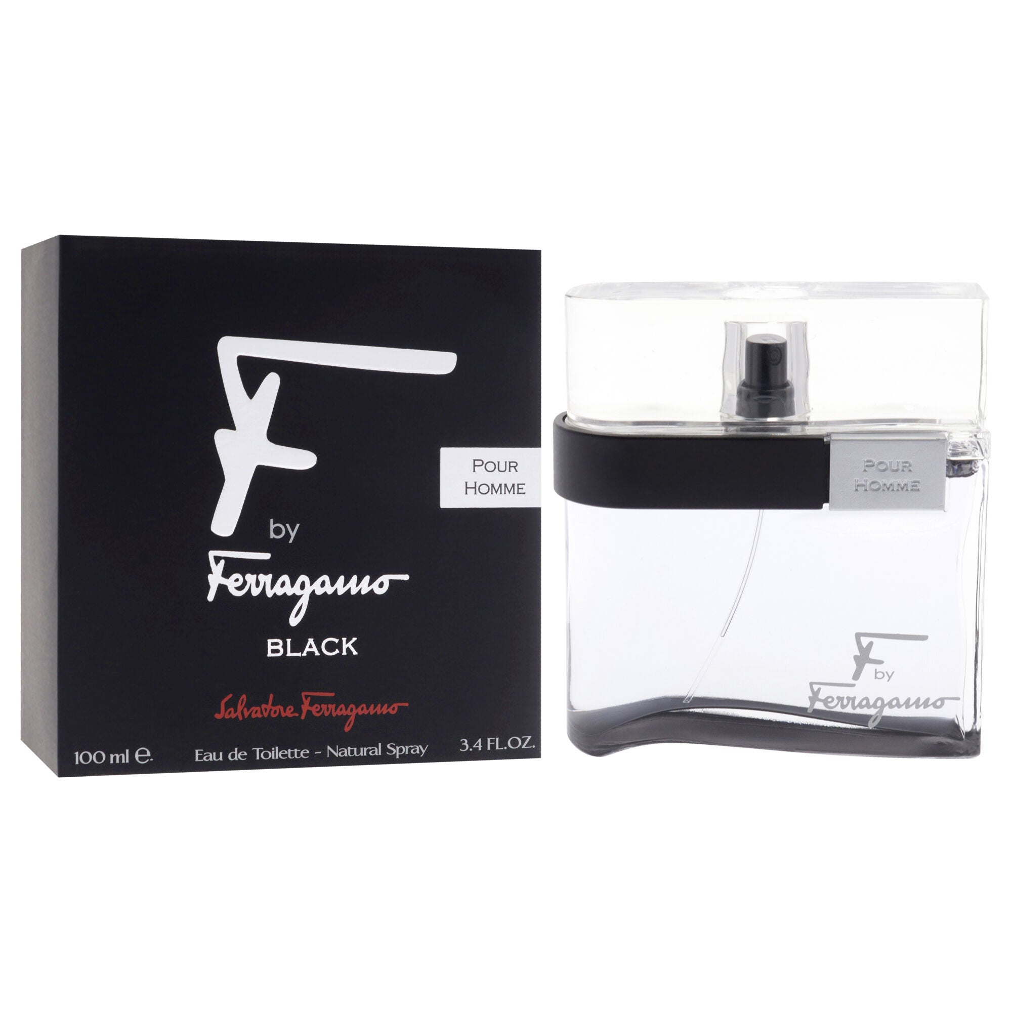 F Black by Salvatore Ferragamo for Men - 3.4 oz EDT Spray, See Description, alternate image number 2