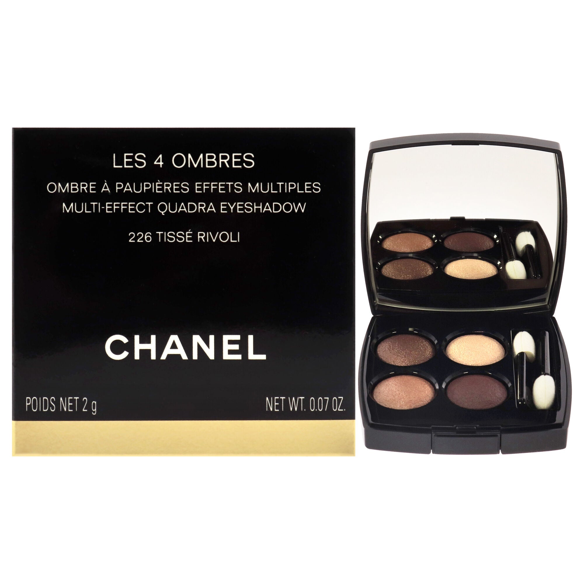 Les 4 Ombres Multi-Effect Quadra Eyeshadow - 226 Tisse Rivoli by Chanel for Women - 0.07 oz Eye Shadow, See Description, hi-res image number 0