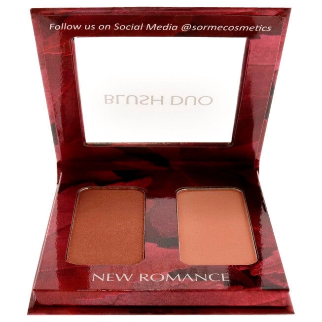 Blush Duo Compacts - New Romance by Sorme Cosmetics for Women - 2 x 0.12 oz Blush, NA, alternate image number null