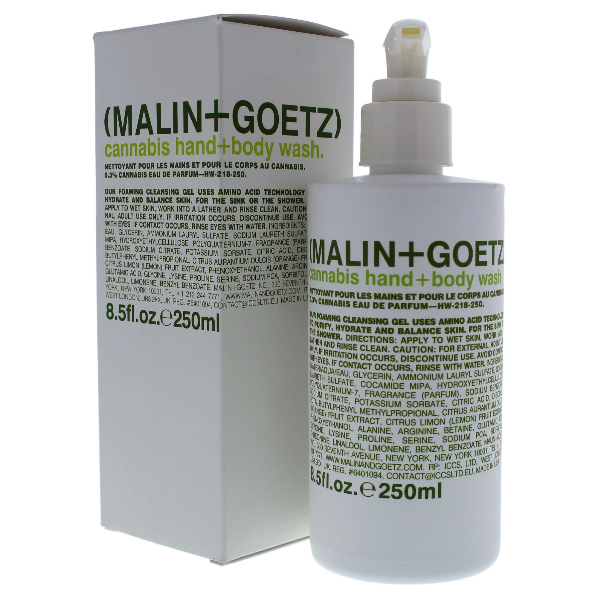 Cannabis Hand and Body Wash by Malin + Goetz for Unisex - 8.5 oz Body Wash, , alternate image number 8