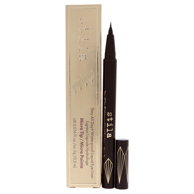 Stay All Day Waterproof Liquid Eye Liner - Micro Tip Dark Brown by Stila for Women - 0.016 oz Eyeliner, , alternate image number null