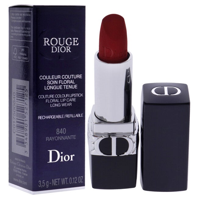Rouge Dior Velvet Lipstick - 840 Rayonnante by Christian Dior for Women - 0.12 oz Lipstick, , alternate image number null