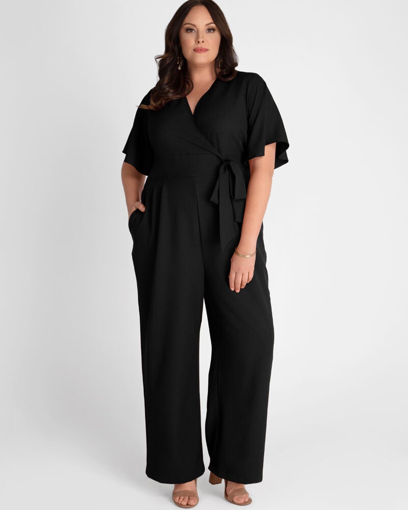 Charisma Crepe Jumpsuit, Black, hi-res image number 0