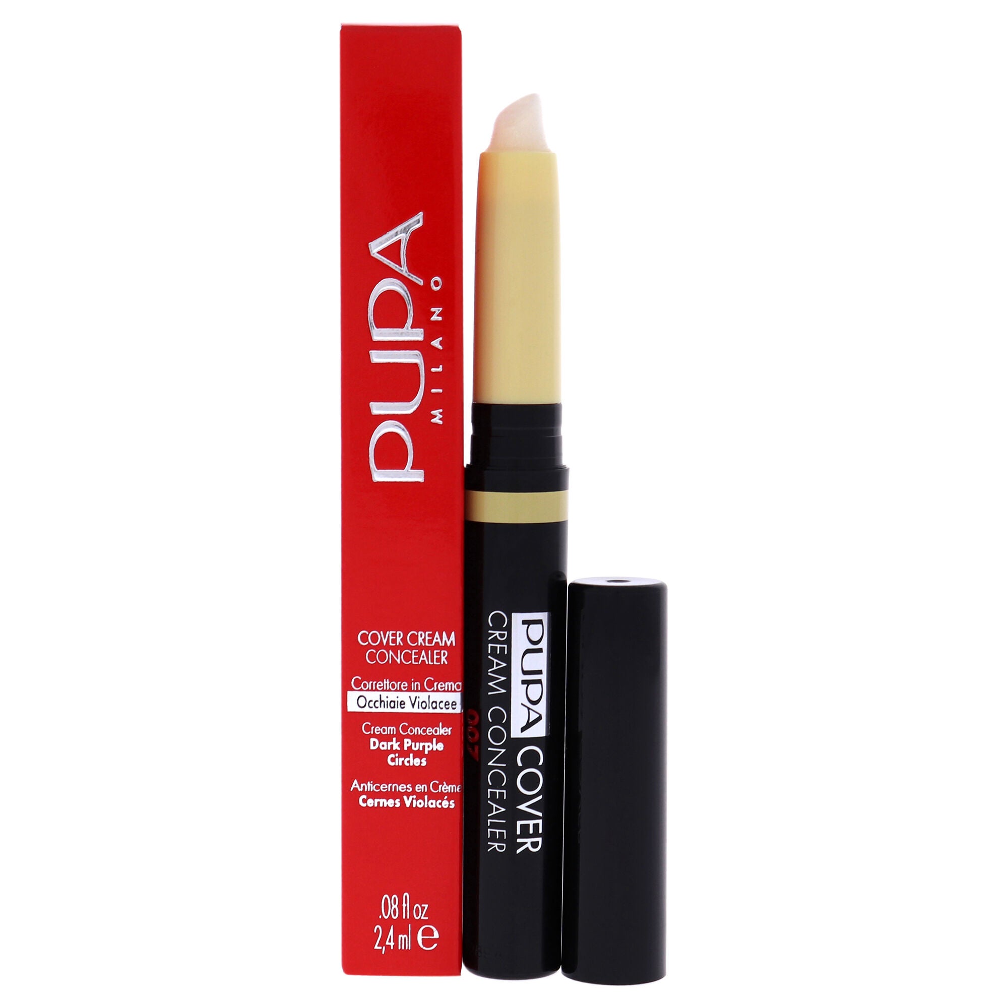 Cover Cream Concealer - 007 Yellow by Pupa Milano for Women - 0.08 oz Concealer, See Description, hi-res image number 0
