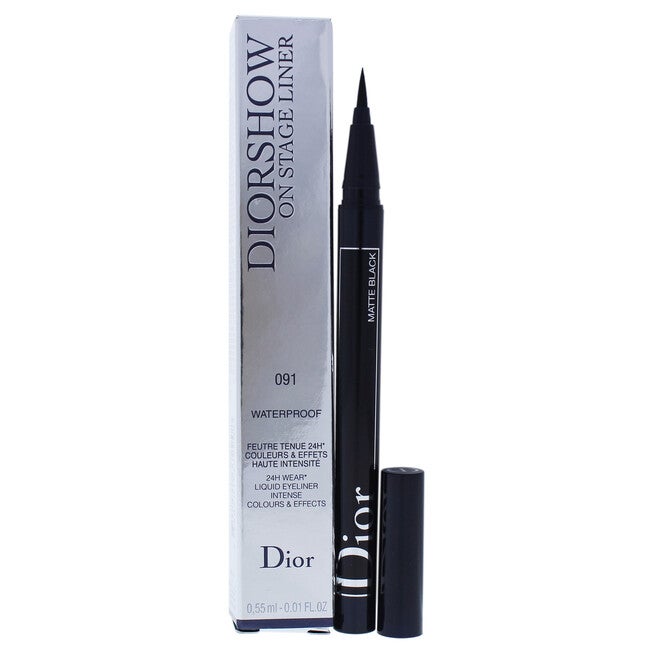 Diorshow On Stage Liquid Eyeliner Waterproof - 091 Matte Black by Christian Dior for Women - 0.01 oz Eyeliner, , alternate image number null