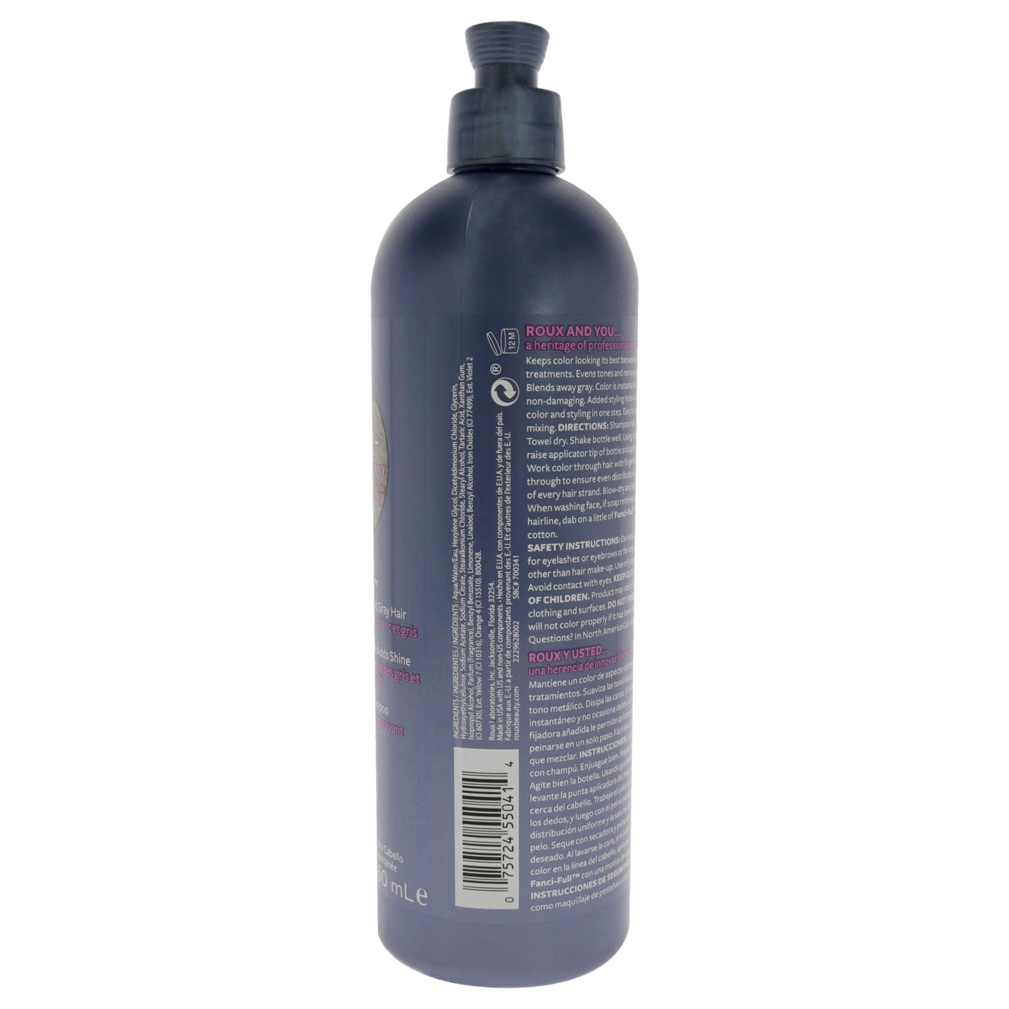 Fanci-Full Rinse Instant Hair Color - 41 True Steel by Roux for Unisex - 15.2 oz Hair Color, See Description, alternate image number 2