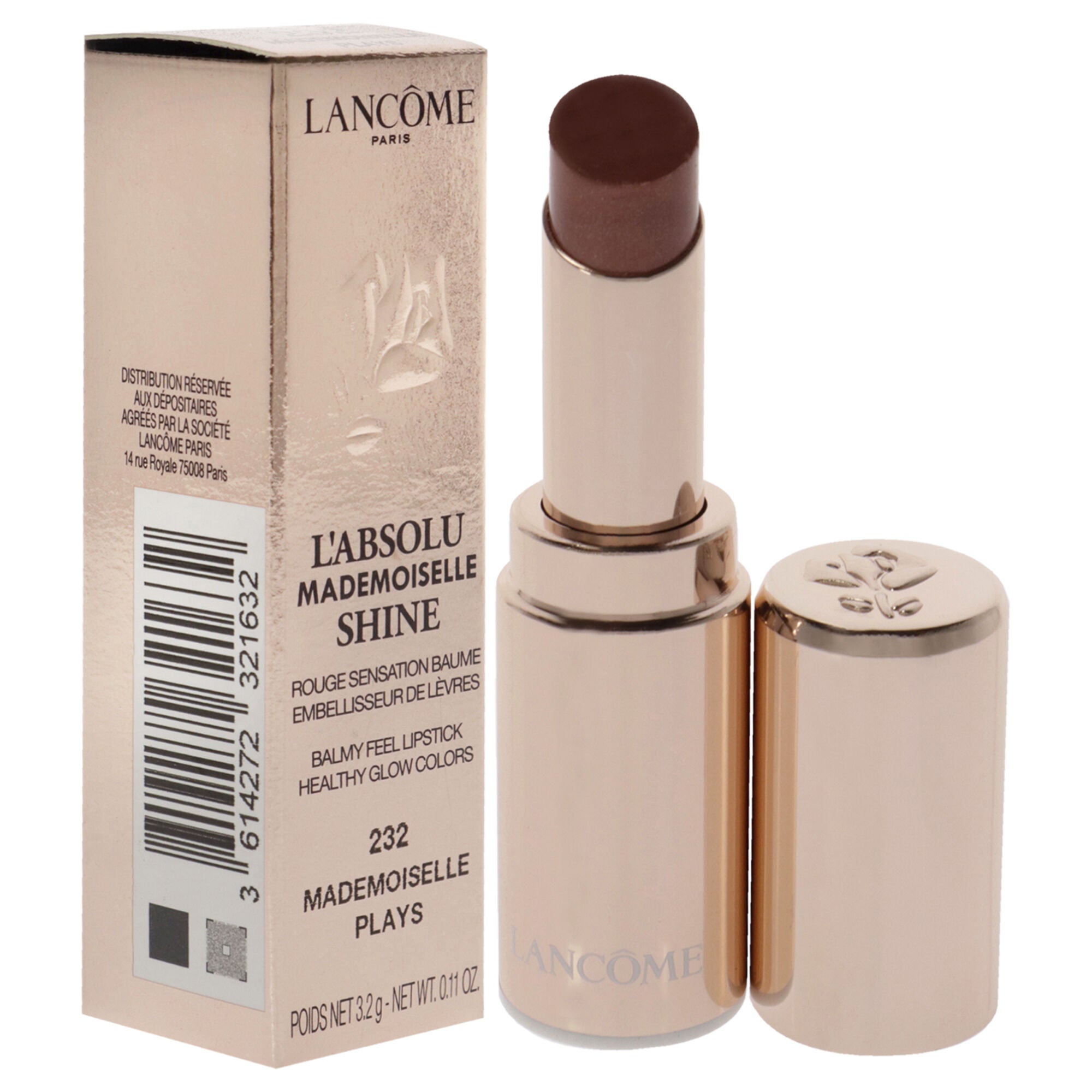 LAbsolu Mademoiselle Shine - 232 Plays by Lancome for Women - 0.11 oz Lipstick, See Description, alternate image number 1