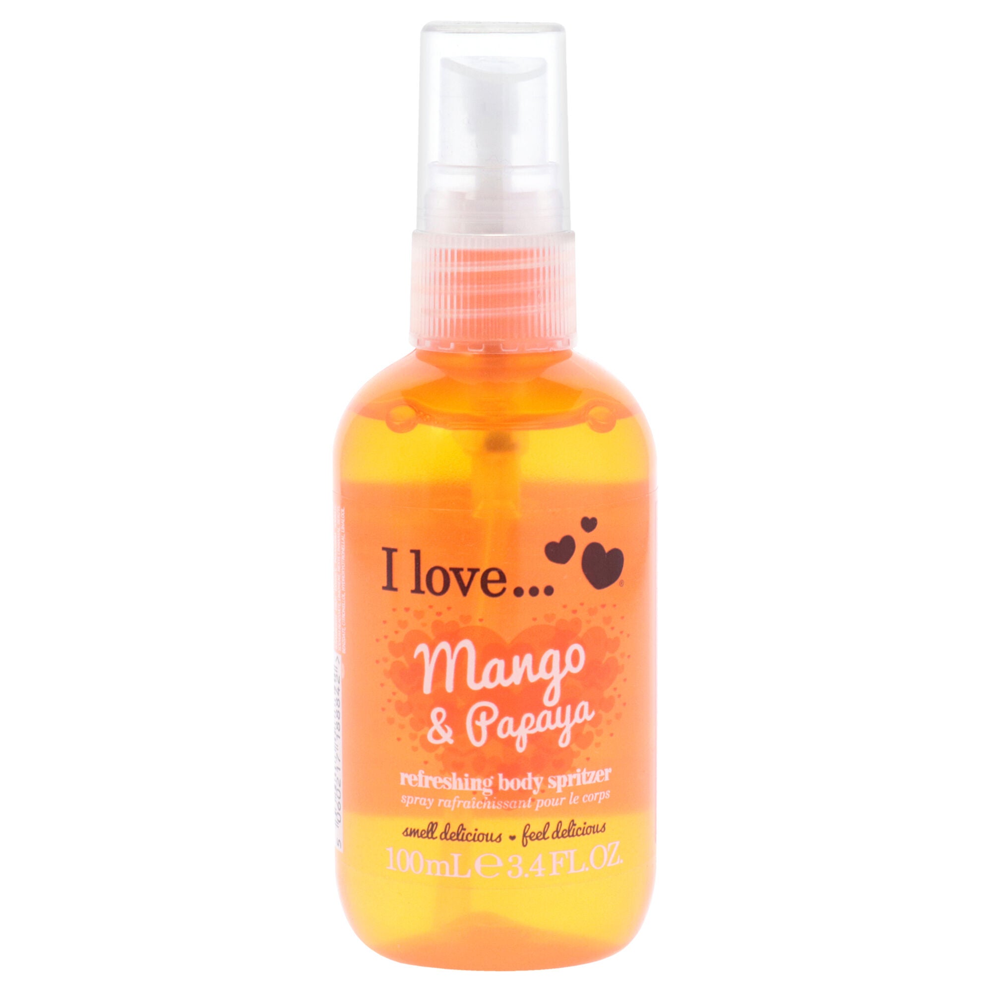 Refreshing Body Spritzer - Mango and Papaya by I Love Cosmetics for Women - 3.4 oz Body Spray, See Description, hi-res image number 0
