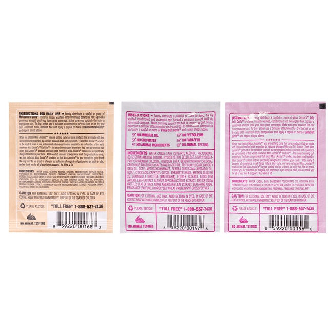 Pillow Soft Curls With Jelly Soft Curl and Multi Cultural Curls Kit by Miss Jessies for Unisex - 3 Pc Kit 1oz Lotion, 1oz Gel, 1oz Cream, NA, alternate image number null