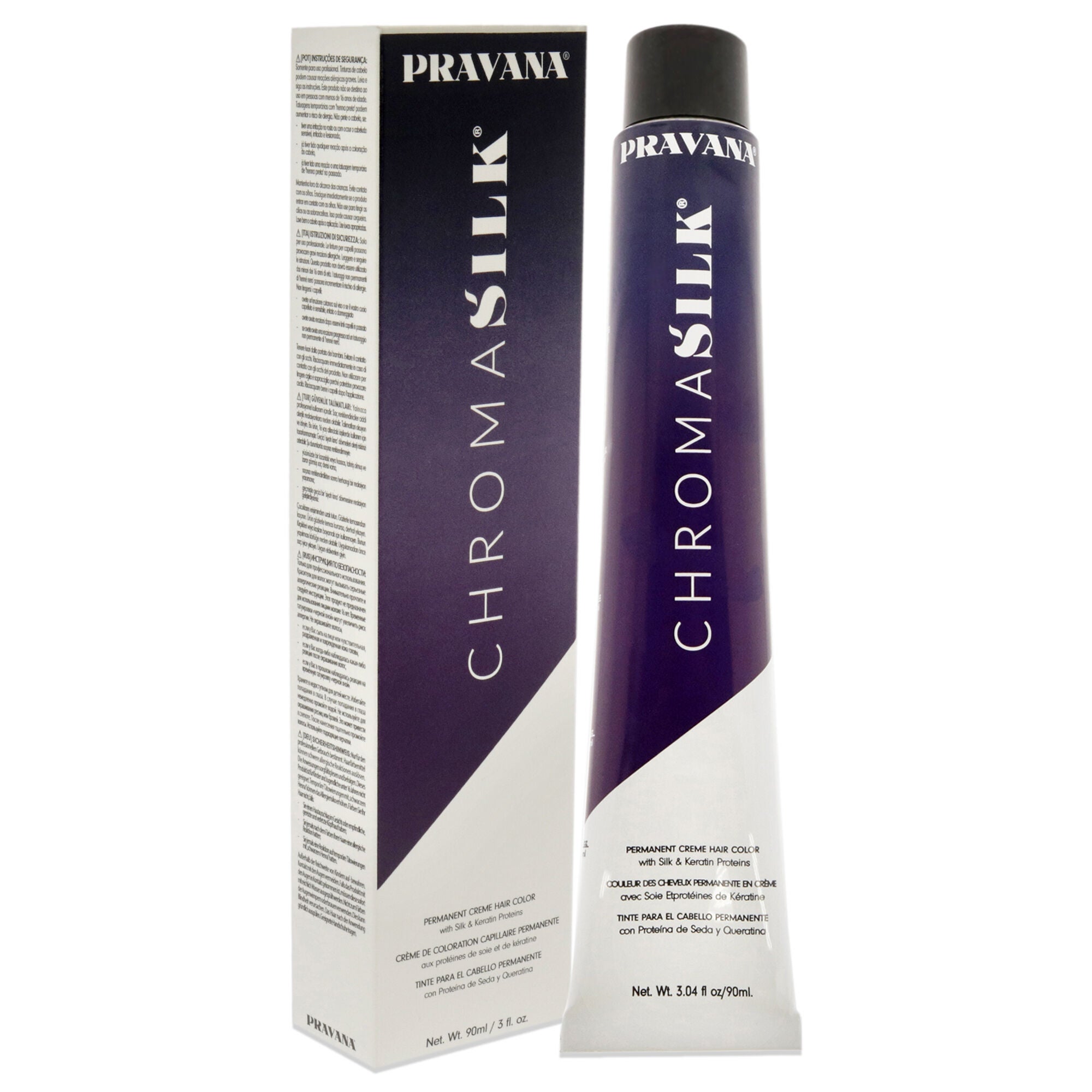ChromaSilk Creme Hair Color - 10.07 Extra Light Sheer Violet Blonde by Pravana for Unisex - 3 oz Hair Color, See Description, alternate image number 1