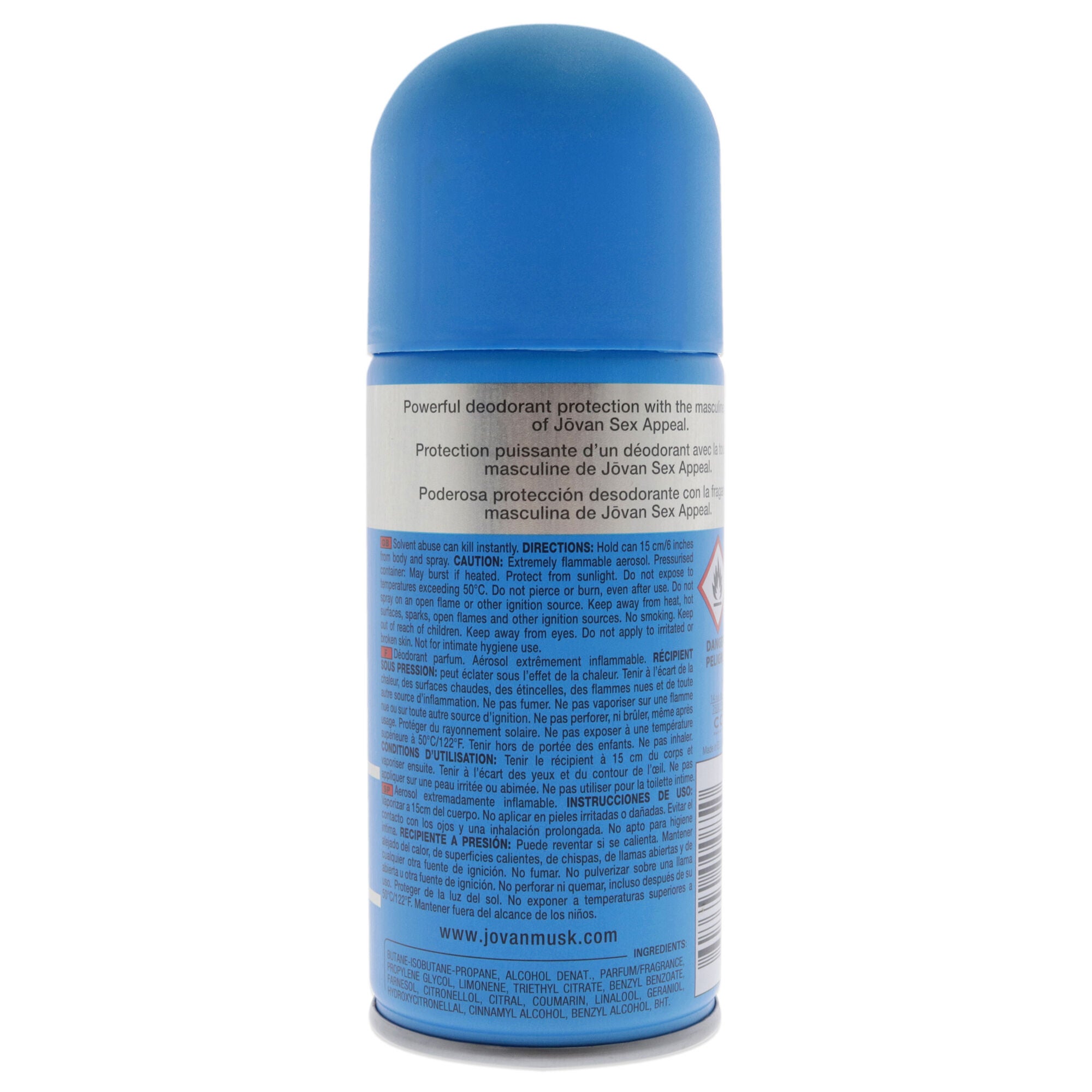 Jovan Sex Appeal by Jovan for Men - 5 oz Deodorant Spray, , alternate image number 3