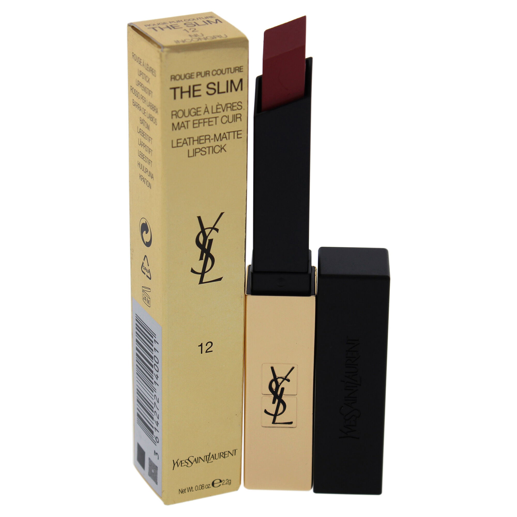 Rouge Pur Couture The Slim Matte Lipstick - 12 Nu Incongru by Yves Saint Laurent for Women - 0.08 oz Lipstick, , alternate image number 6