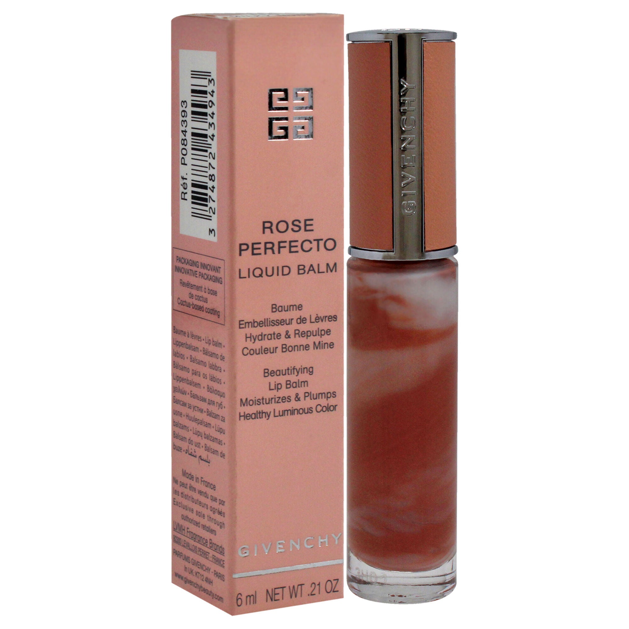 Rose Perfecto Tinted Liquid Lip Balm - N110 Milky Nude by Givenchy for Women - 0.2 oz Lip Balm, See Description, alternate image number 2