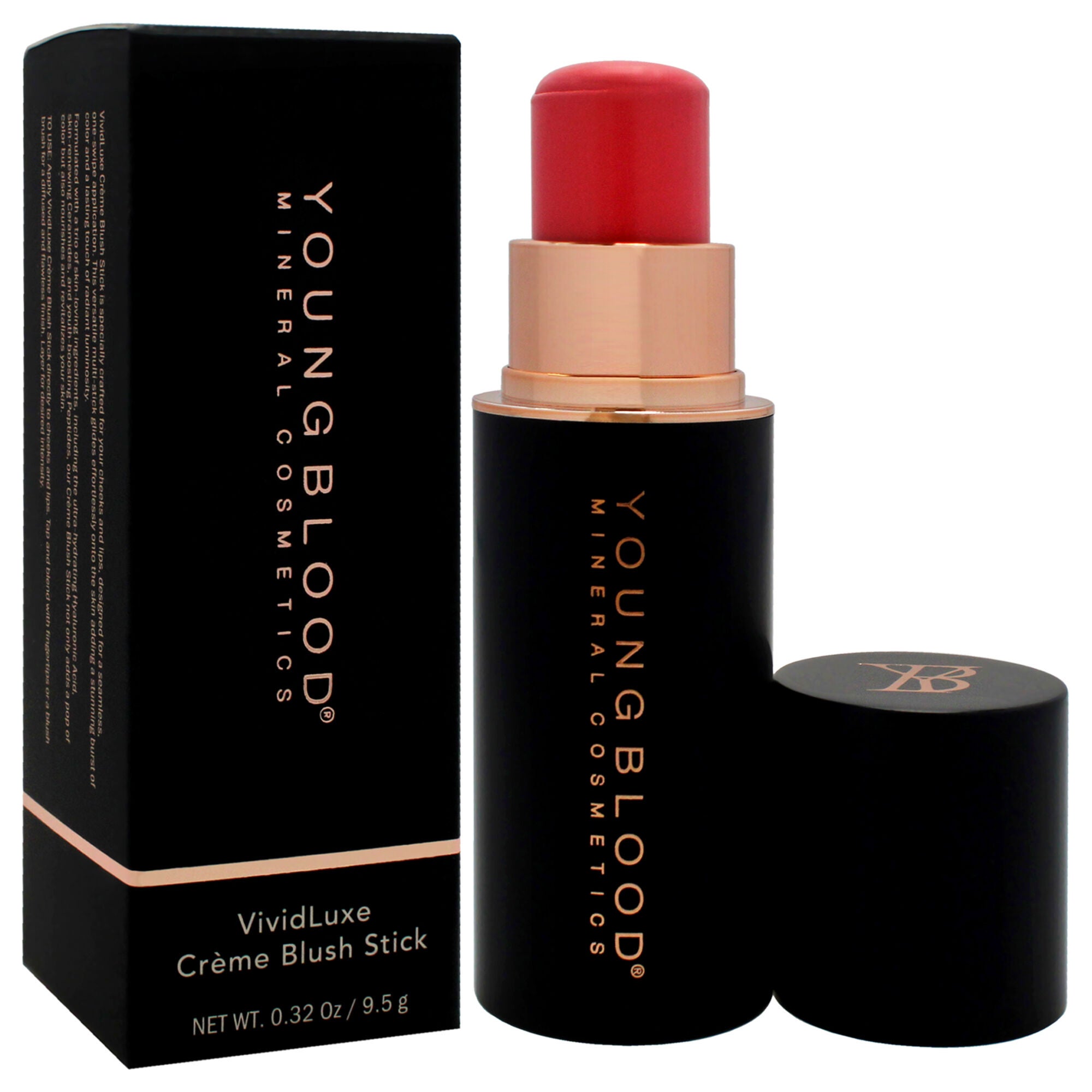 VividLuxe Creme Blush Stick - Pomelo by Youngblood for Women - 0.32 oz Blush, See Description, alternate image number 1
