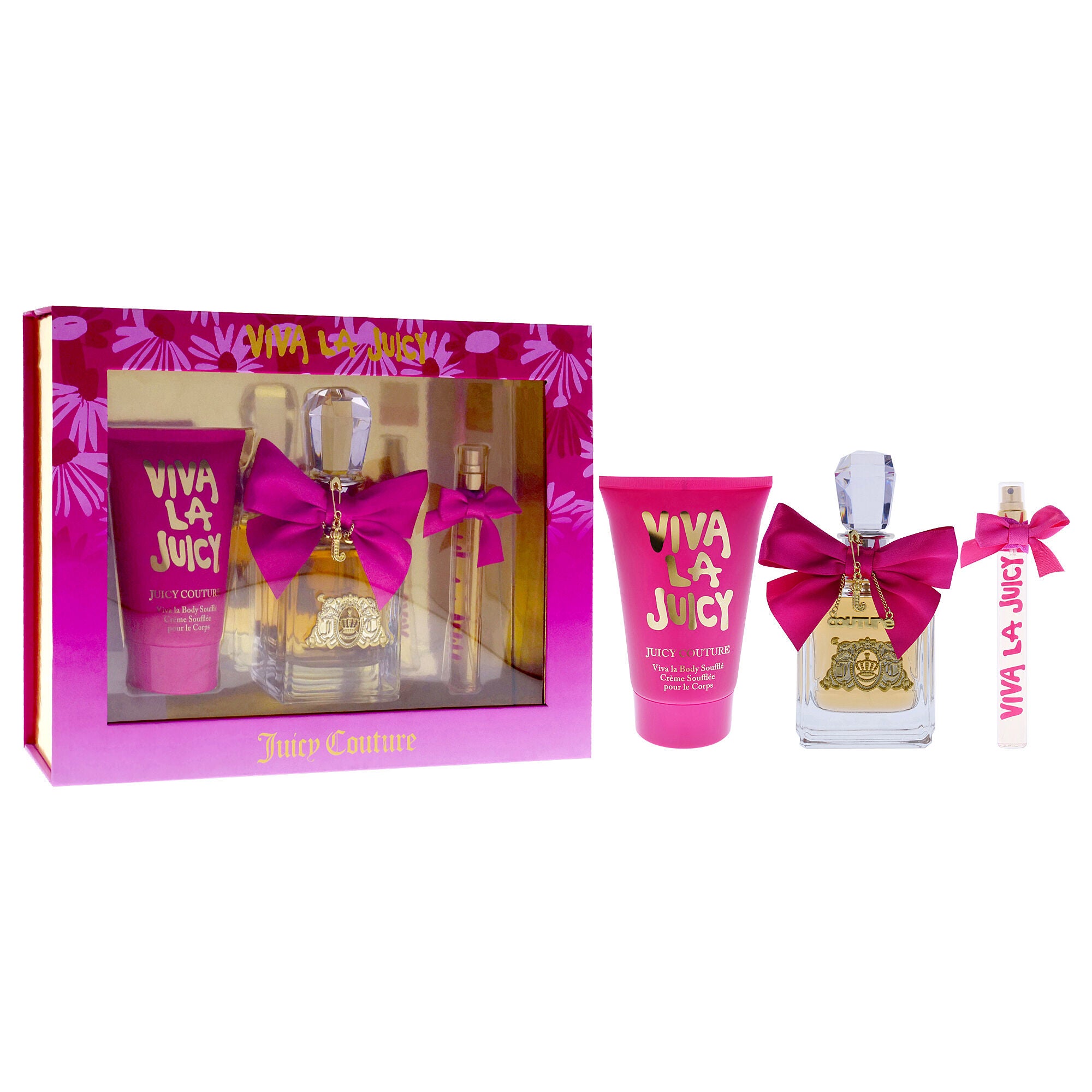 Viva La Juicy by Juicy Couture for Women - 3 Pc Gift Set 3.4oz EDP Spray, 0.33oz EDP Spray, 4.2oz Body Souffle, See Description, alternate image number 1